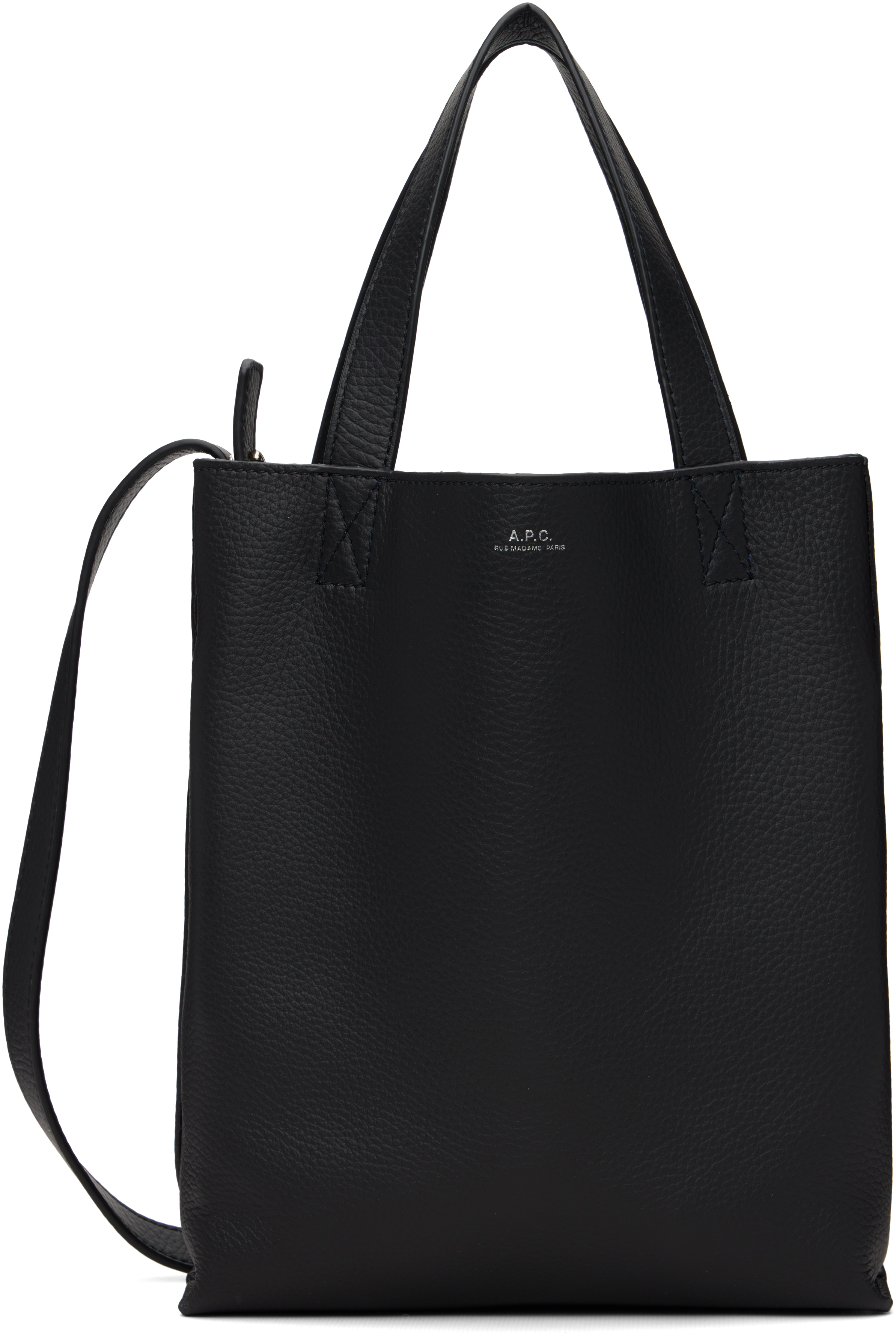 A.P.C.: Black Maiko Small Shopper Tote | SSENSE