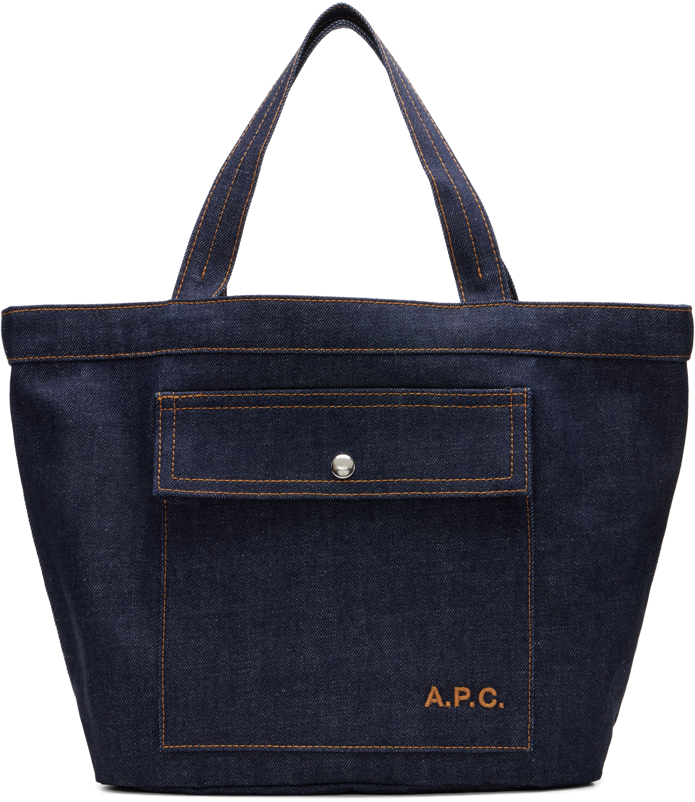 A.P.C.: ネイビー Jade トートバッグ | SSENSE 日本