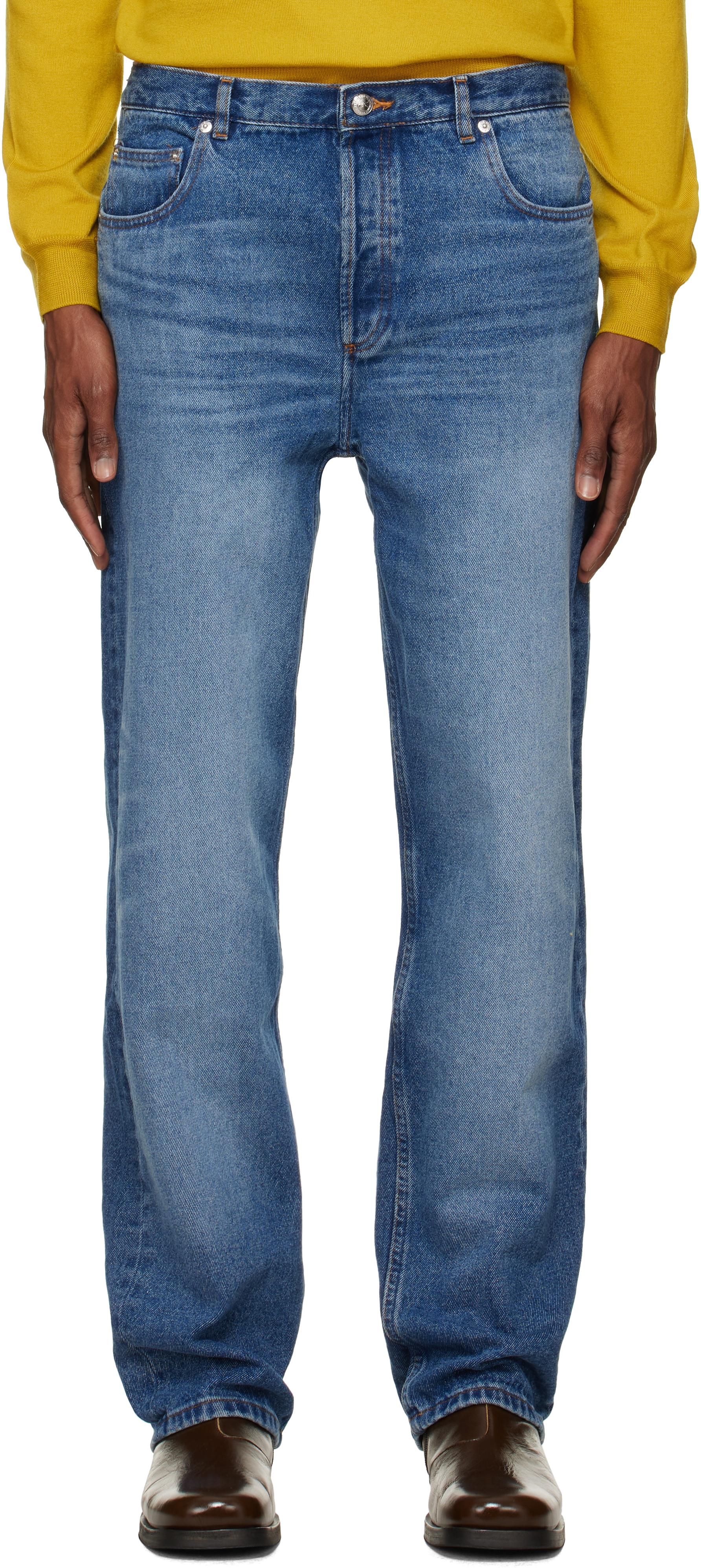 A.P.C.: Blue Fairfax Jeans | SSENSE