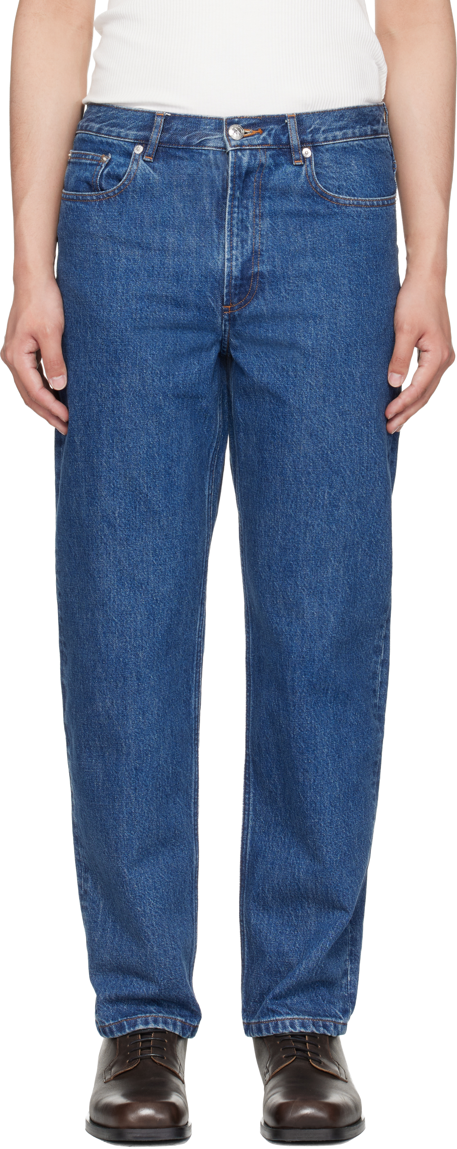 A.P.C.: Indigo Martin Jeans | SSENSE