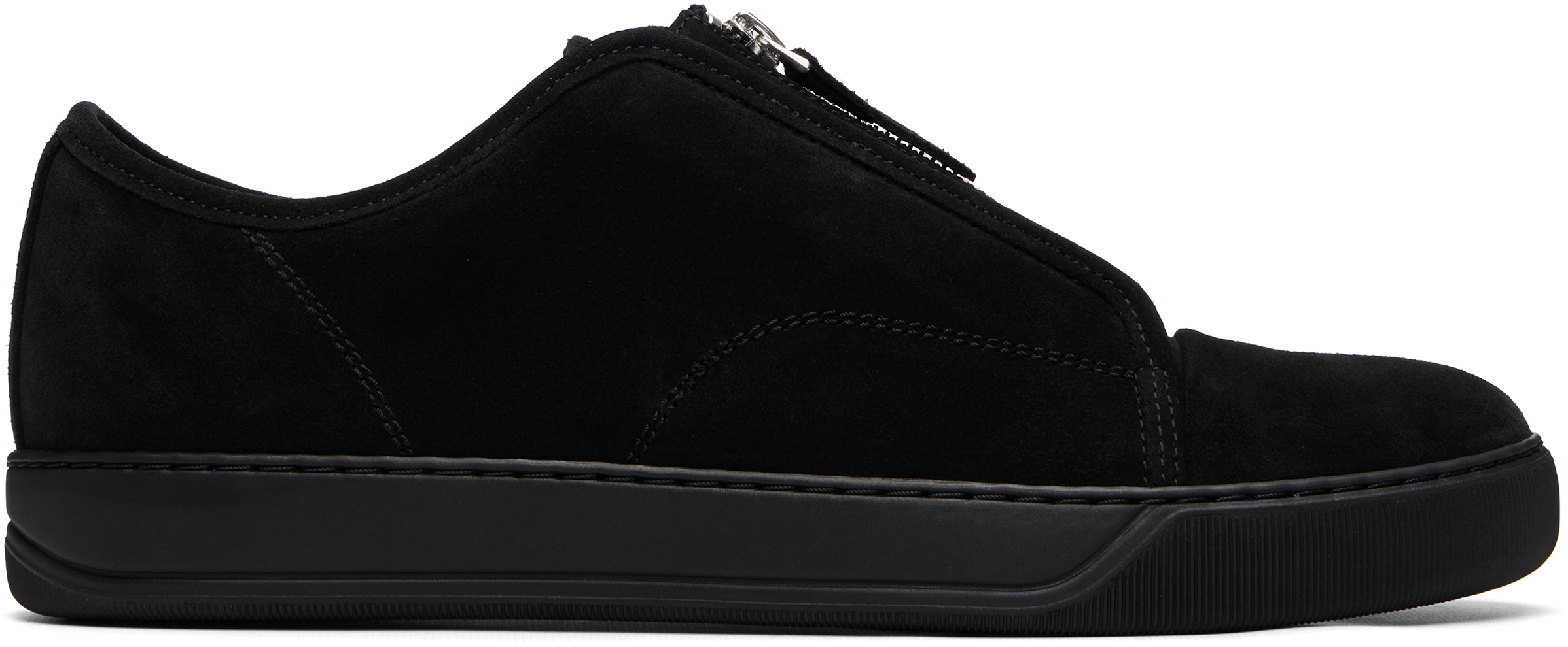 Lanvin: Black DBB1 Zip Sneakers | SSENSE