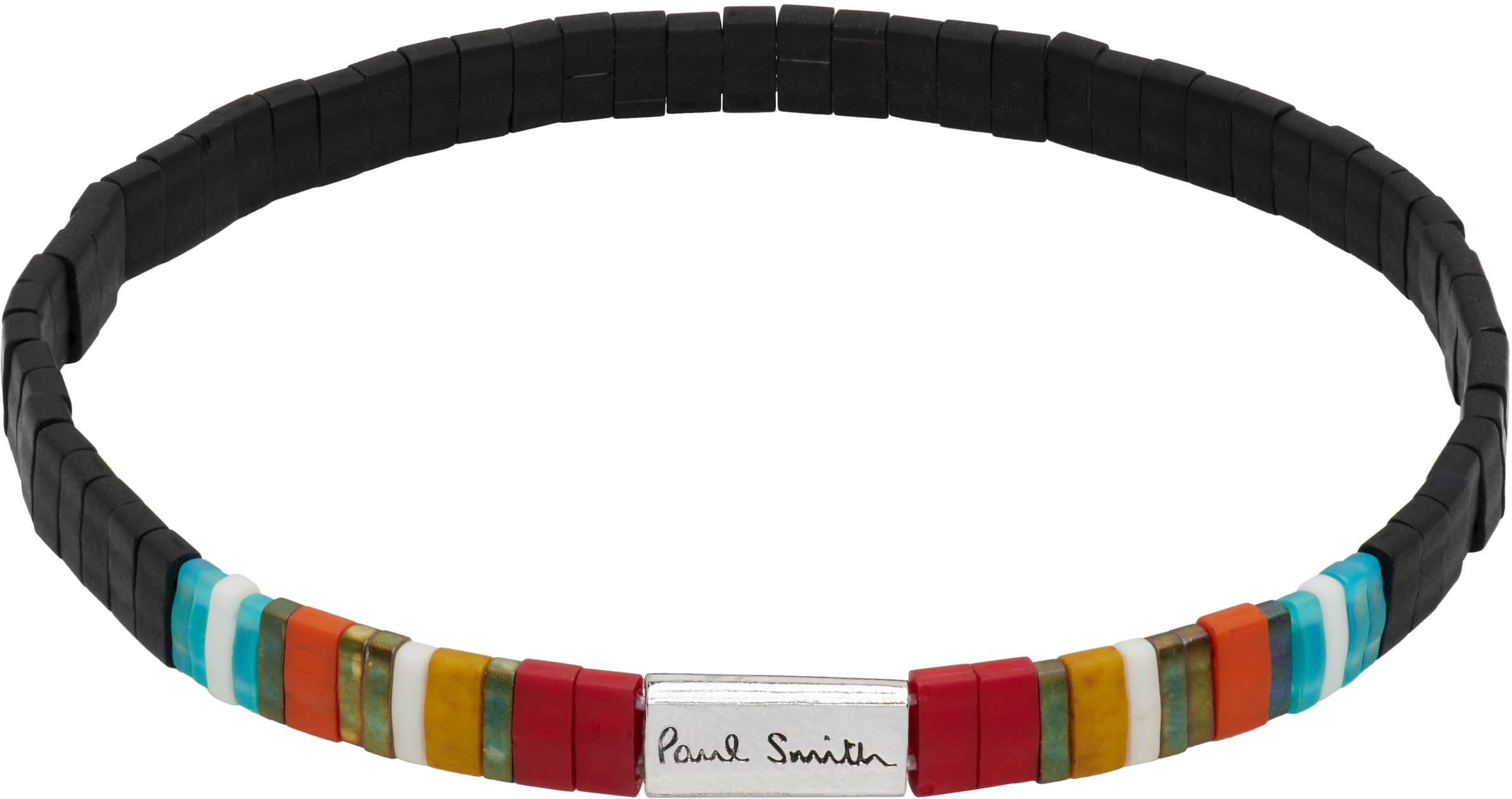 Stripe Flat Bead Bracelet