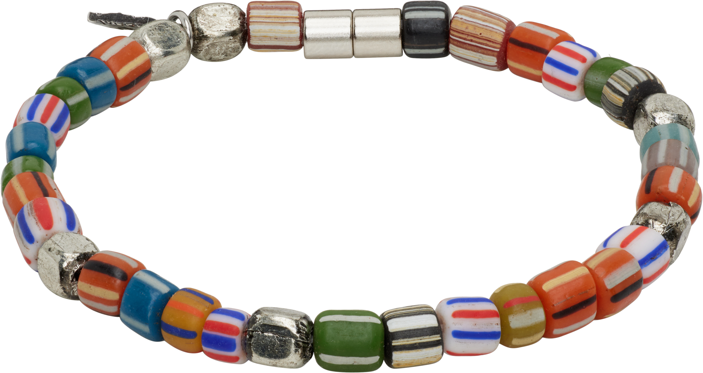 Paul Smith: 'Artist Stripe' Beaded Bracelet | SSENSE