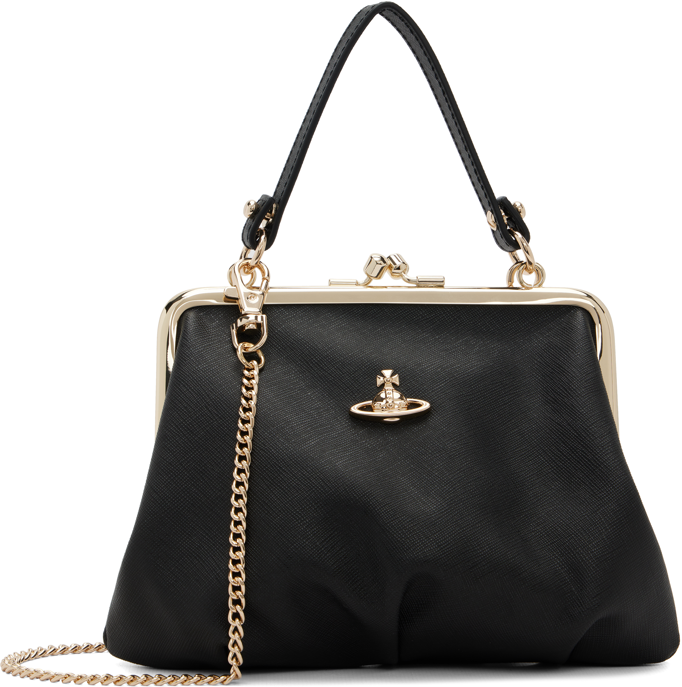 Vivienne Westwood: Black Granny Frame Bag | SSENSE