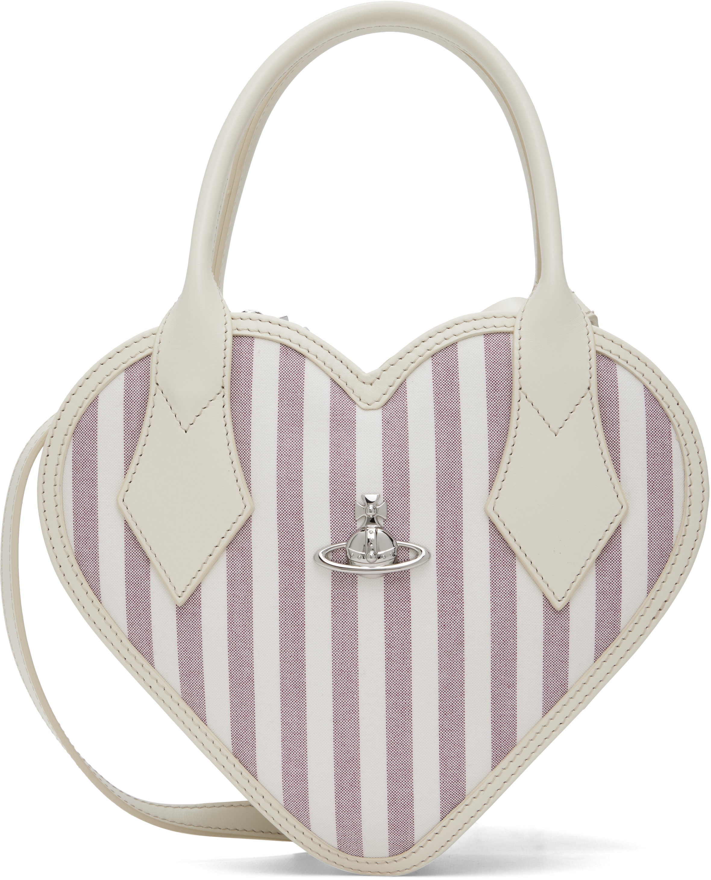 Vivienne Westwood: オフホワイト＆パープル Josephine Heart クロス