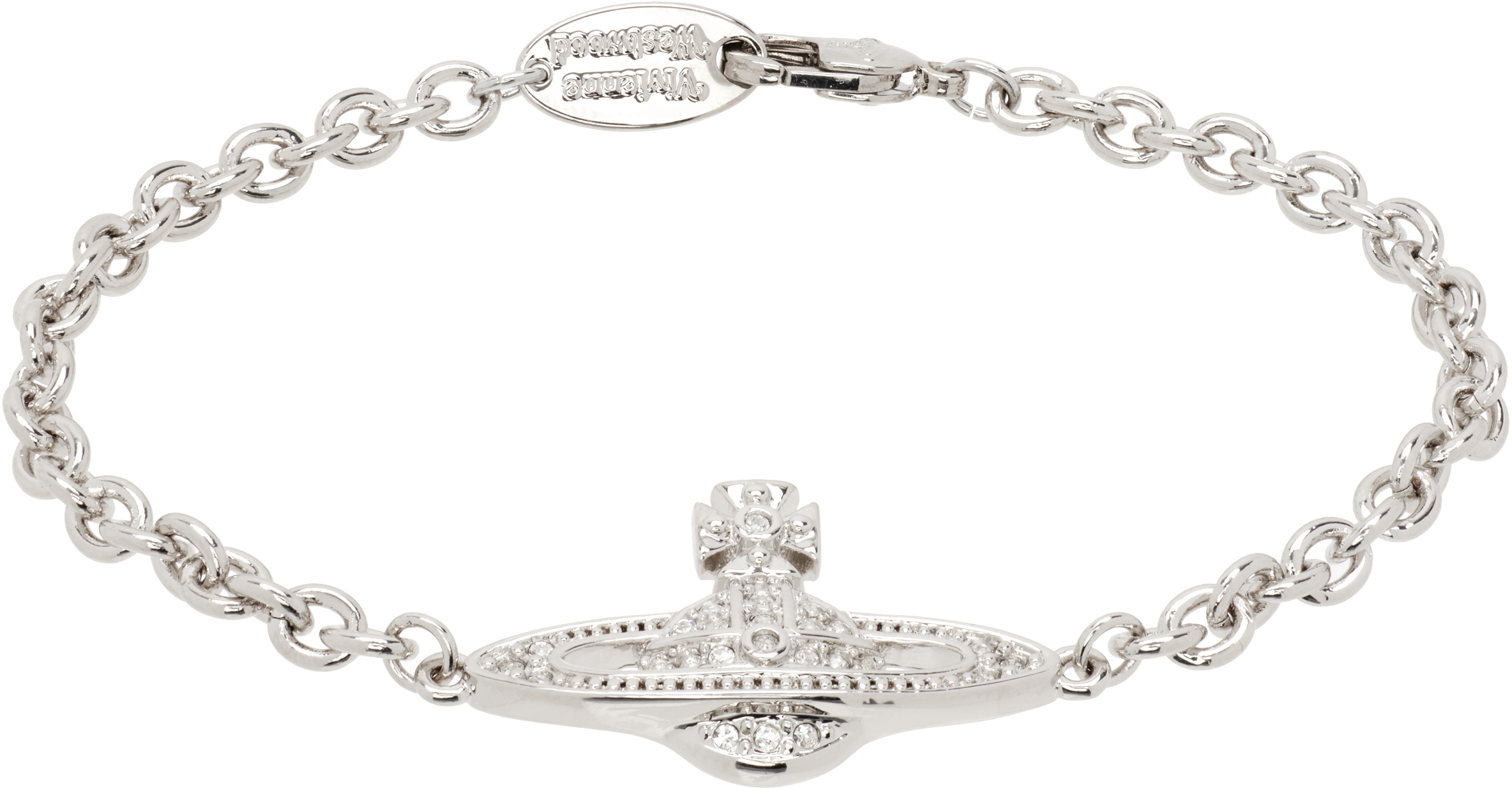 アクセサリー Vivienne Westwood MAN MINI BASRELIEF Vivienne Westwood: Man Mini Bas Relief Chain Bracelet | SSENSE