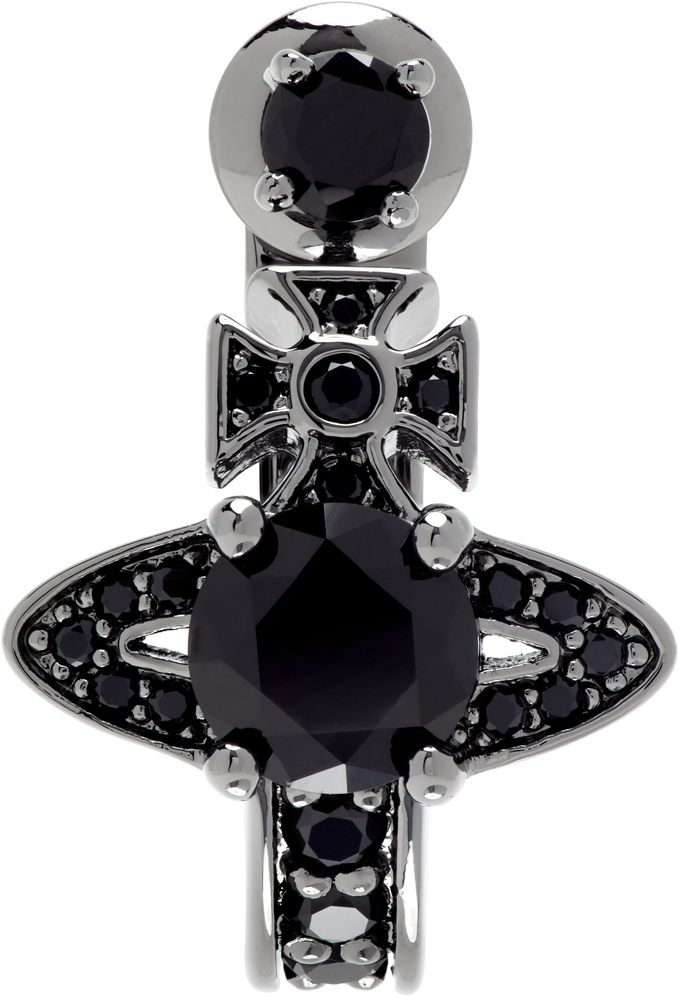 Vivienne Westwood MAN MATENIA シングルピアス Vivienne Westwood: Man Matenia Single Earring | SSENSE