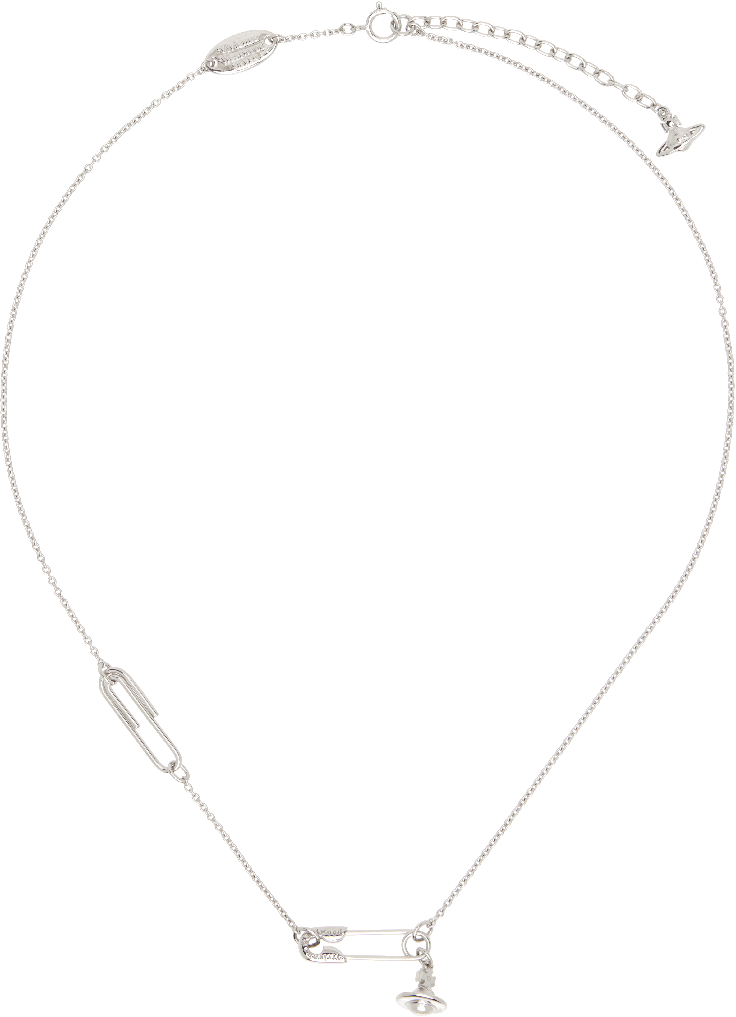 Vivienne Westwood: Safety Pin ペンダント ネックレス | SSENSE 日本