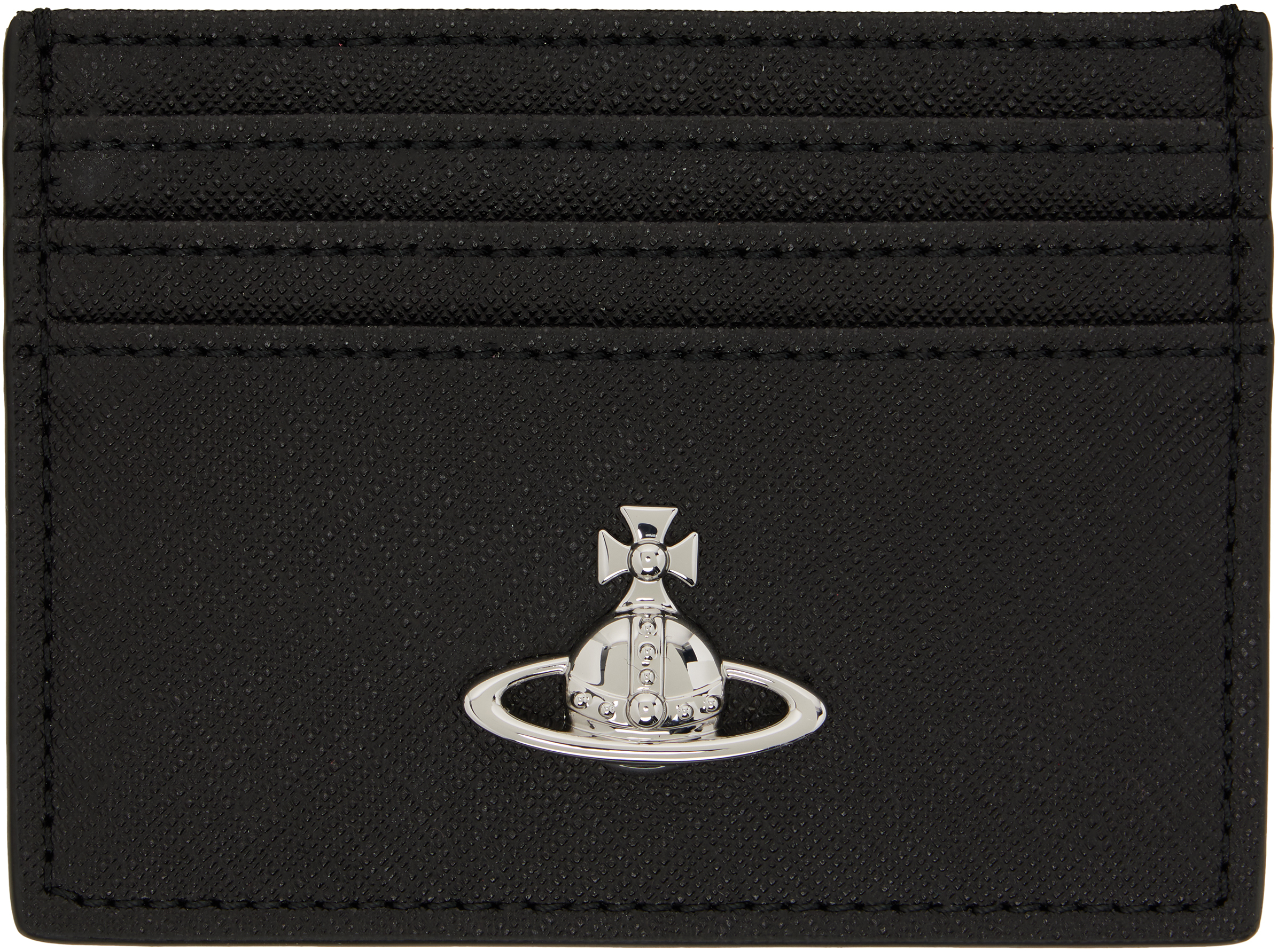 Vivienne Westwood: Black Flat Card Holder | SSENSE