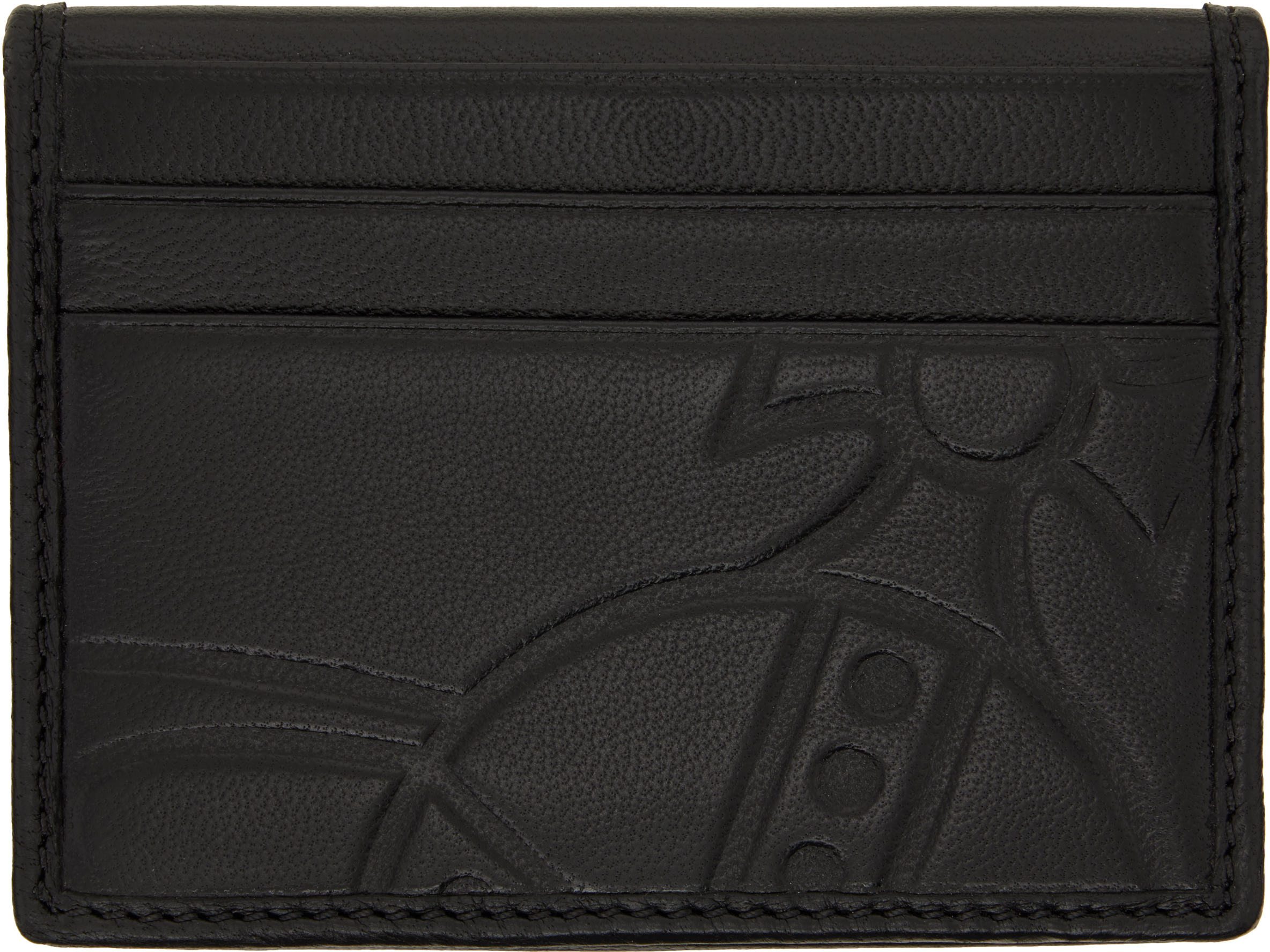 Vivienne Westwood: Black Bifold Man. Card Holder | SSENSE Canada