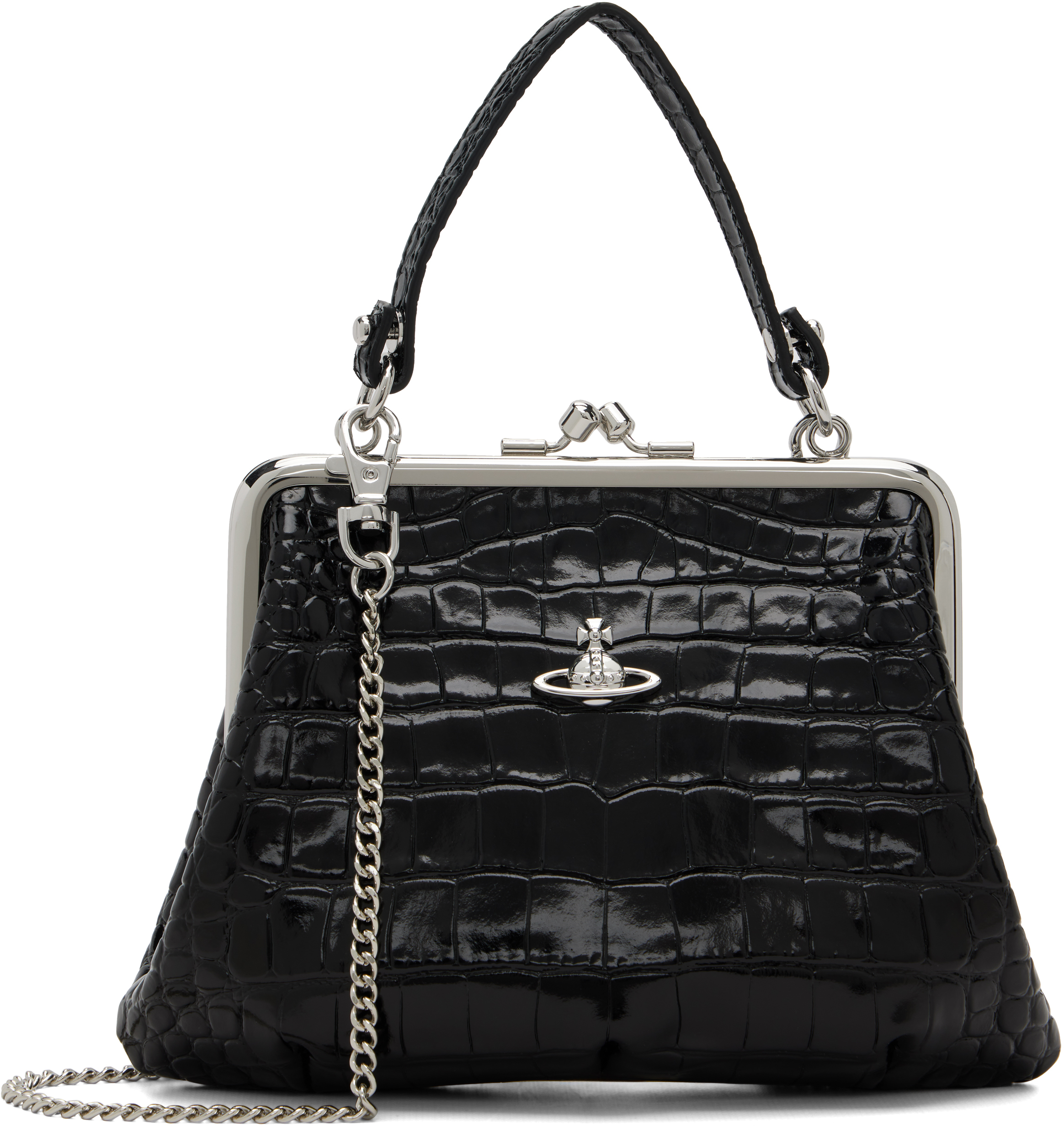 Vivienne Westwood: Black Granny Frame Bag | SSENSE