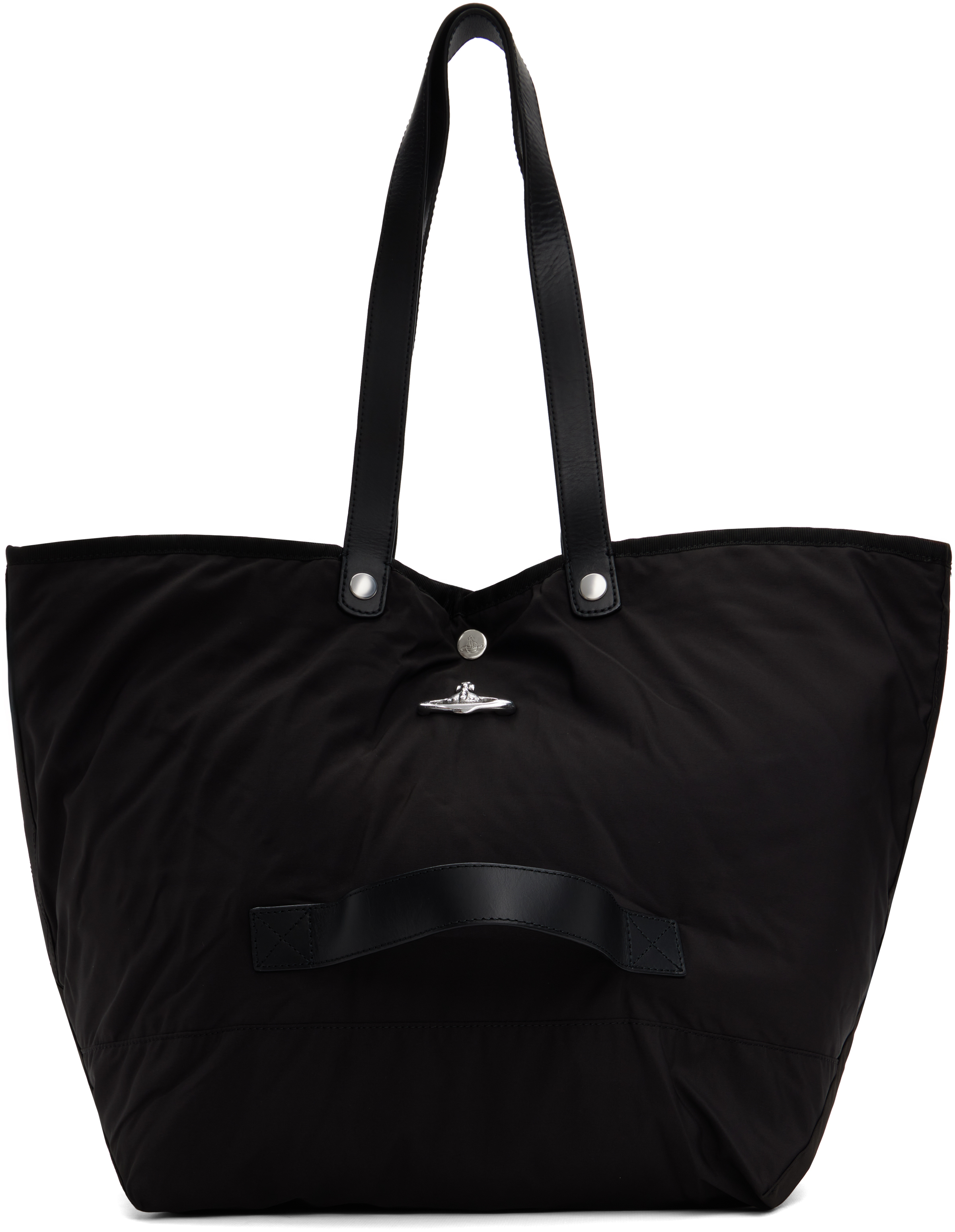 Vivienne Westwood ブラックトートバッグ Vivienne Westwood: ブラック Utility Shopper トートバッグ | SSENSE 日本