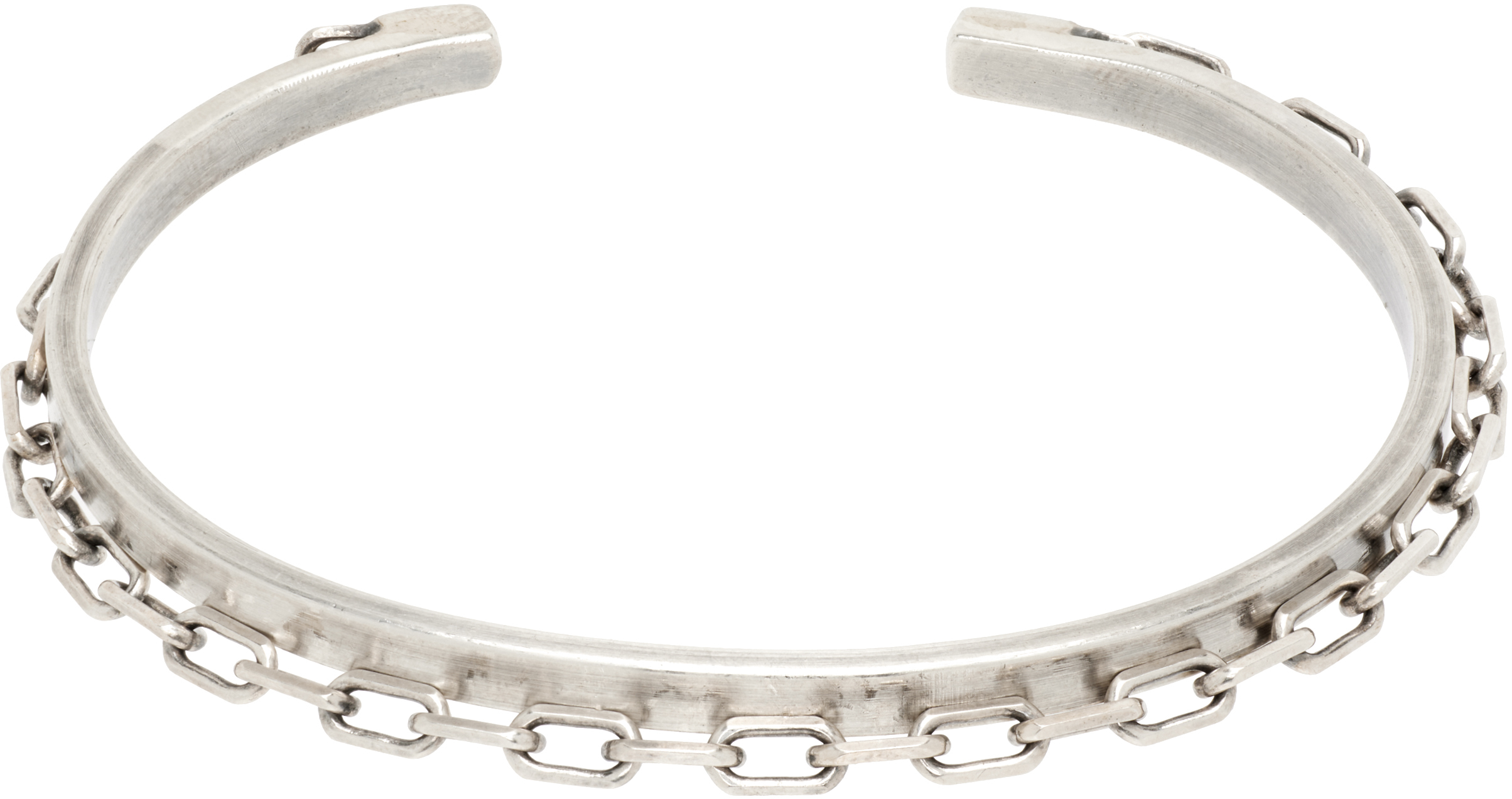 title of work: Double Cuff Anchor Bracelet | SSENSE