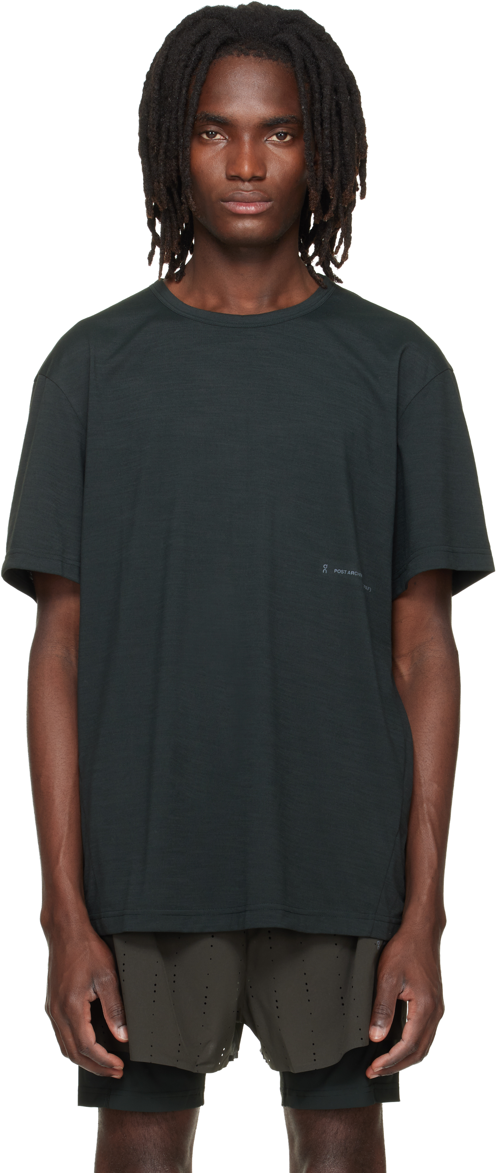 POST ARCHIVE FACTION (PAF): Black On Edition Running T-shirt | SSENSE