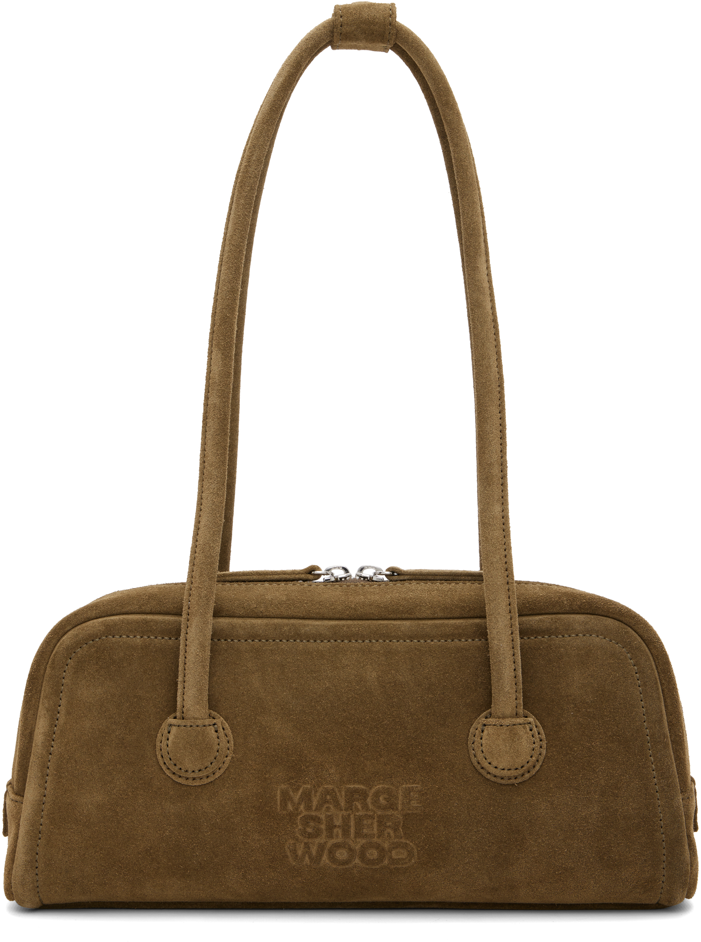 MARGESHERWOOD: Khaki Soft Boston EW Bag | SSENSE