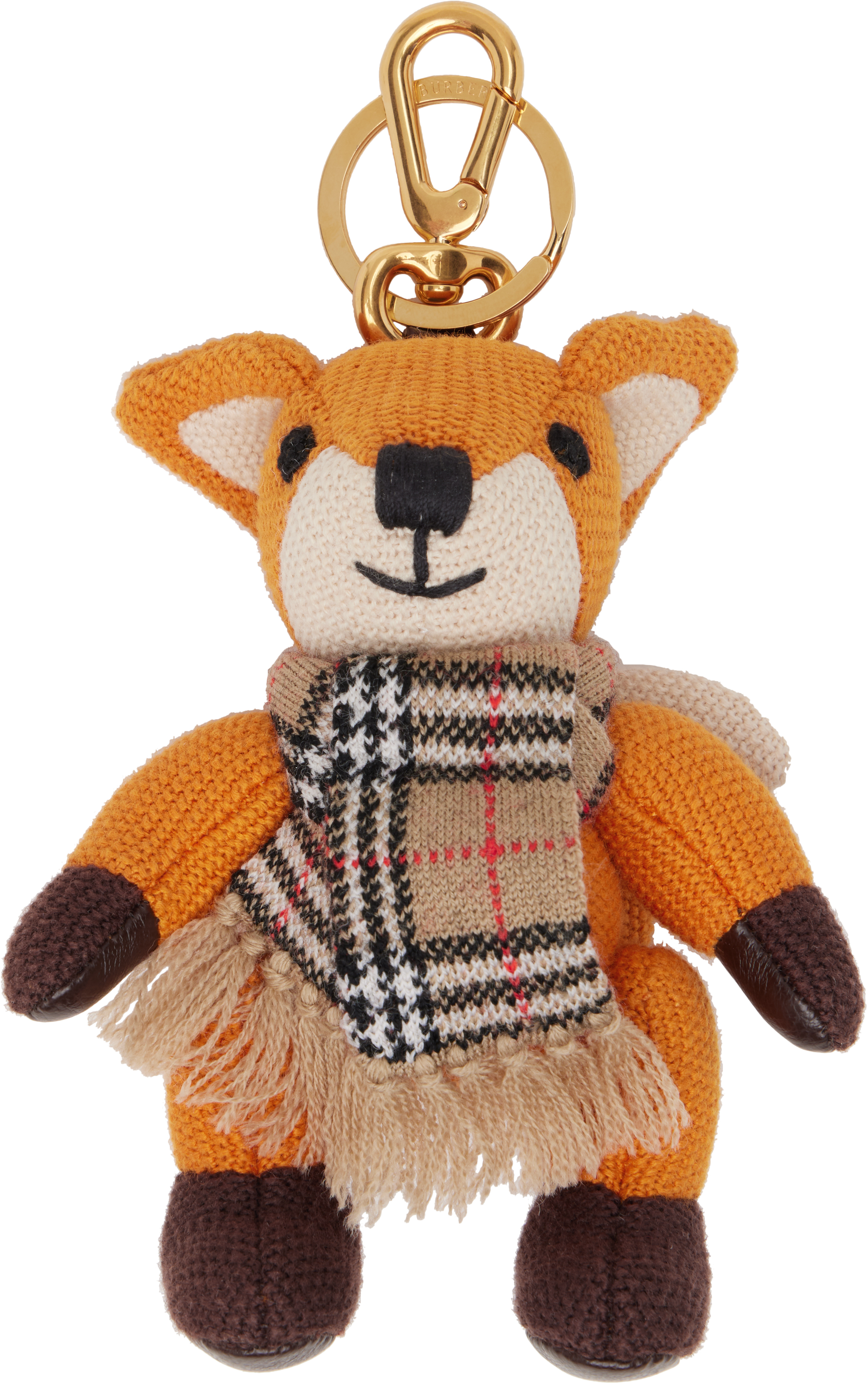 新品★正規★BURBERRYチャーム Burberry: Orange Fox Charm Keychain | SSENSE