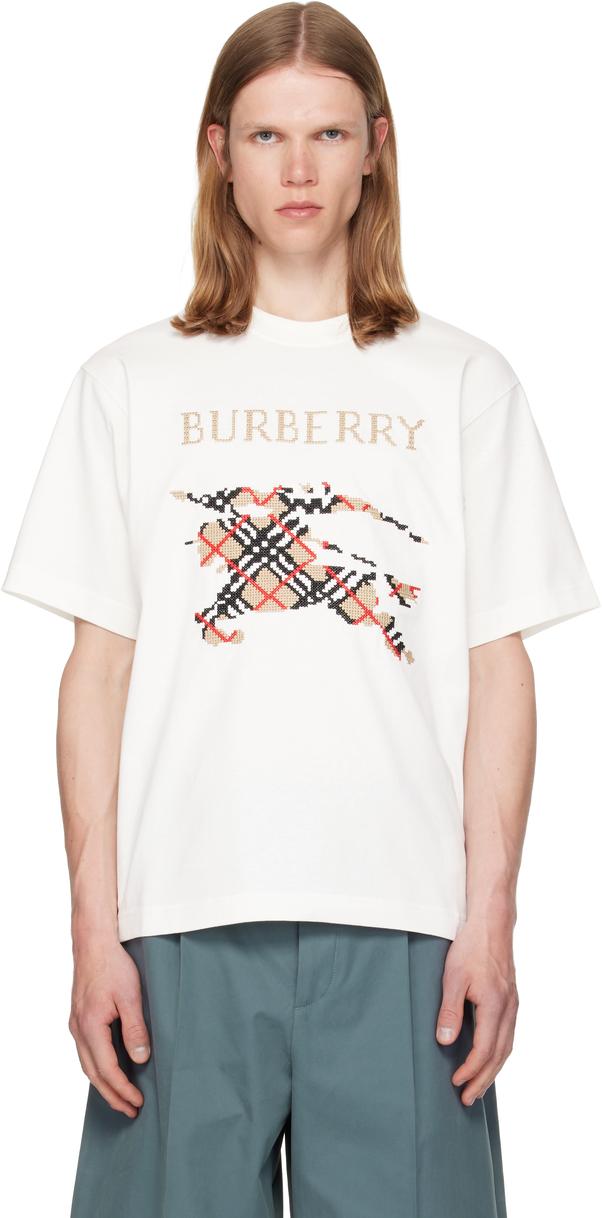 BURBERRY ストライプ Tシャツ Burberry ストライプ Tシャツ | ブラック | FARFETCH JP