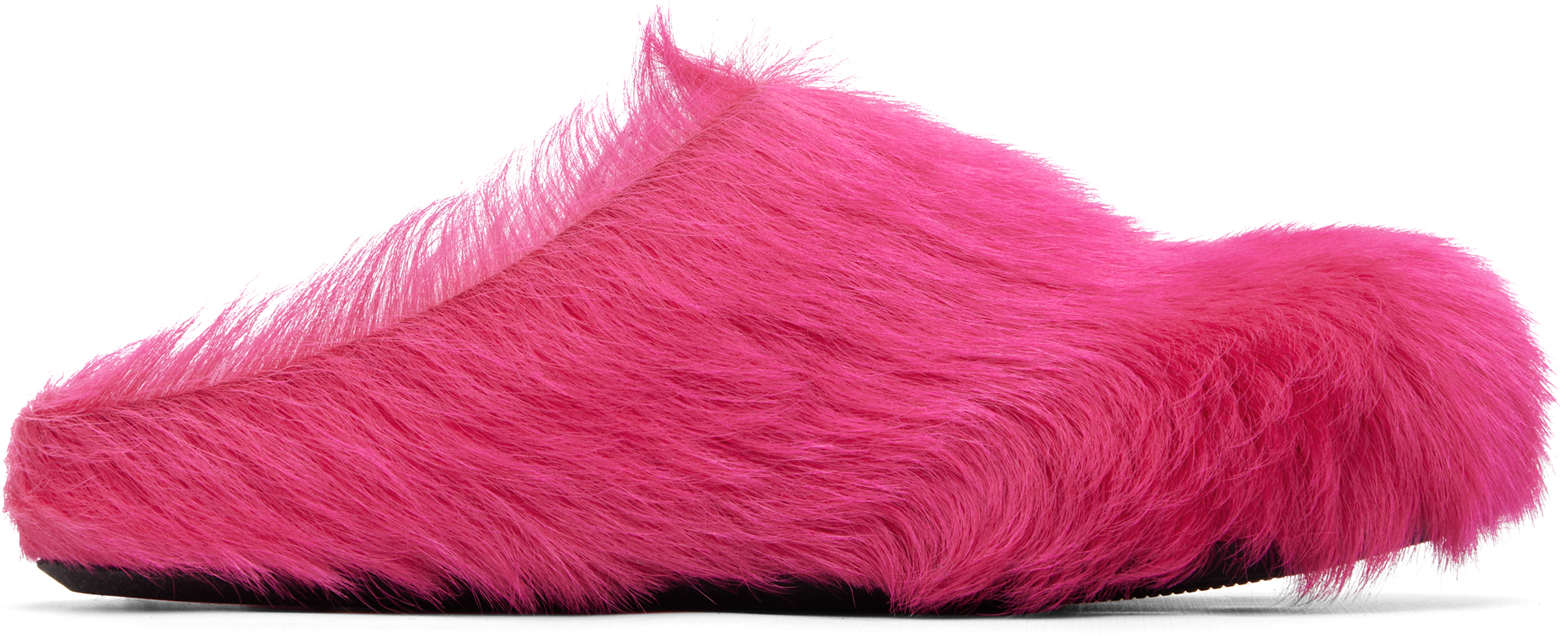 Marni: Pink Fussbett Sabot Slip-on Loafers | SSENSE display picture 1