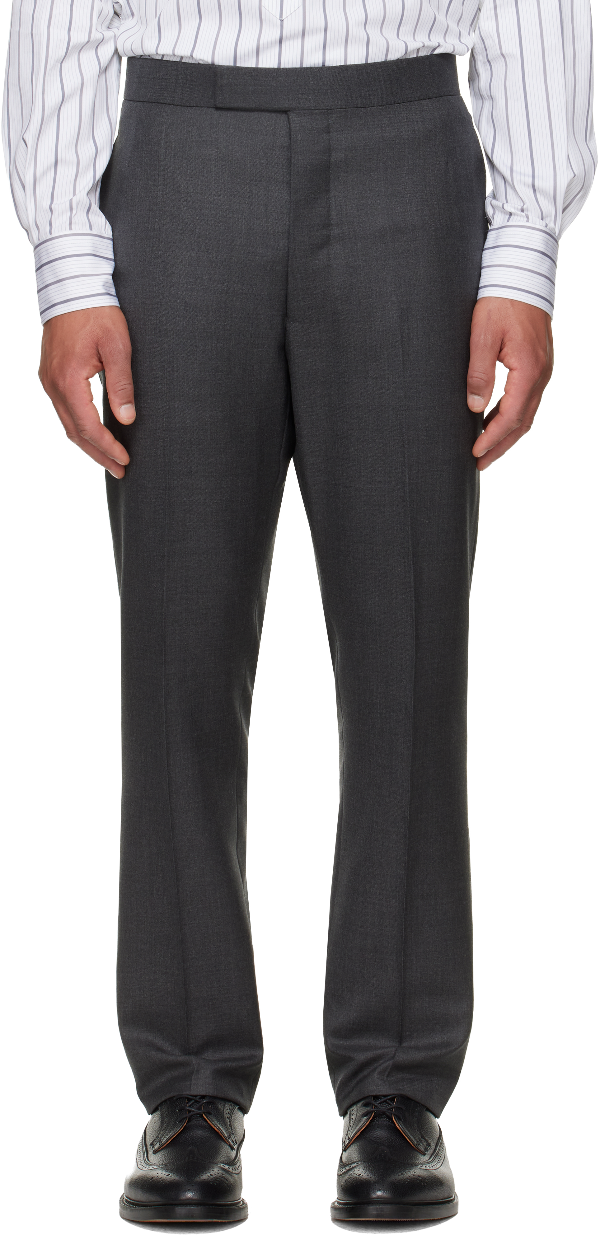 thom browne dress pants Thom Browne Gray Classic Trousers