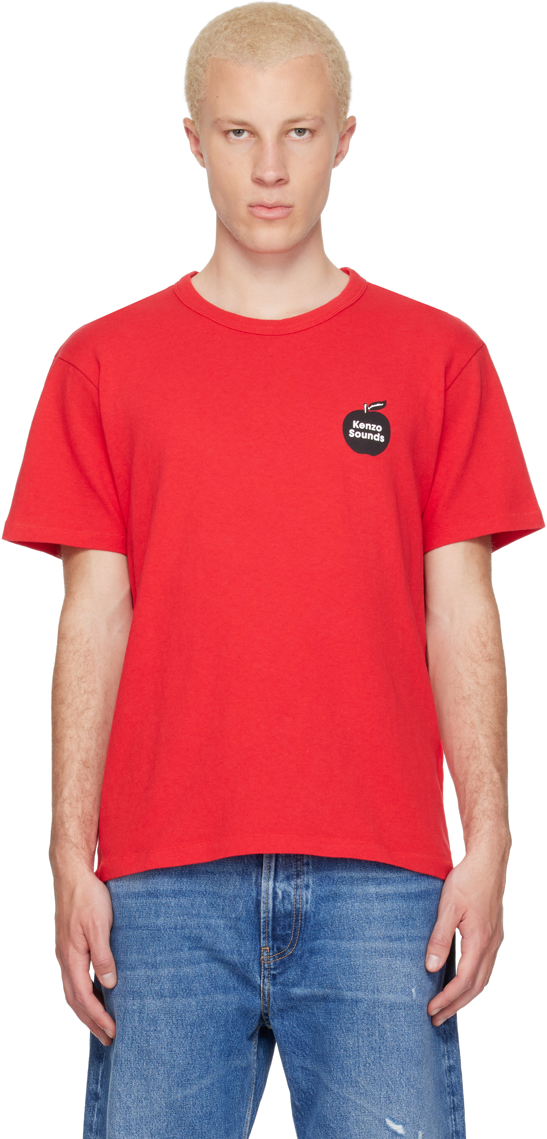 Kenzo: Red Kenzo Paris 'KENZO Sounds' Slim T-shirt | SSENSE Canada