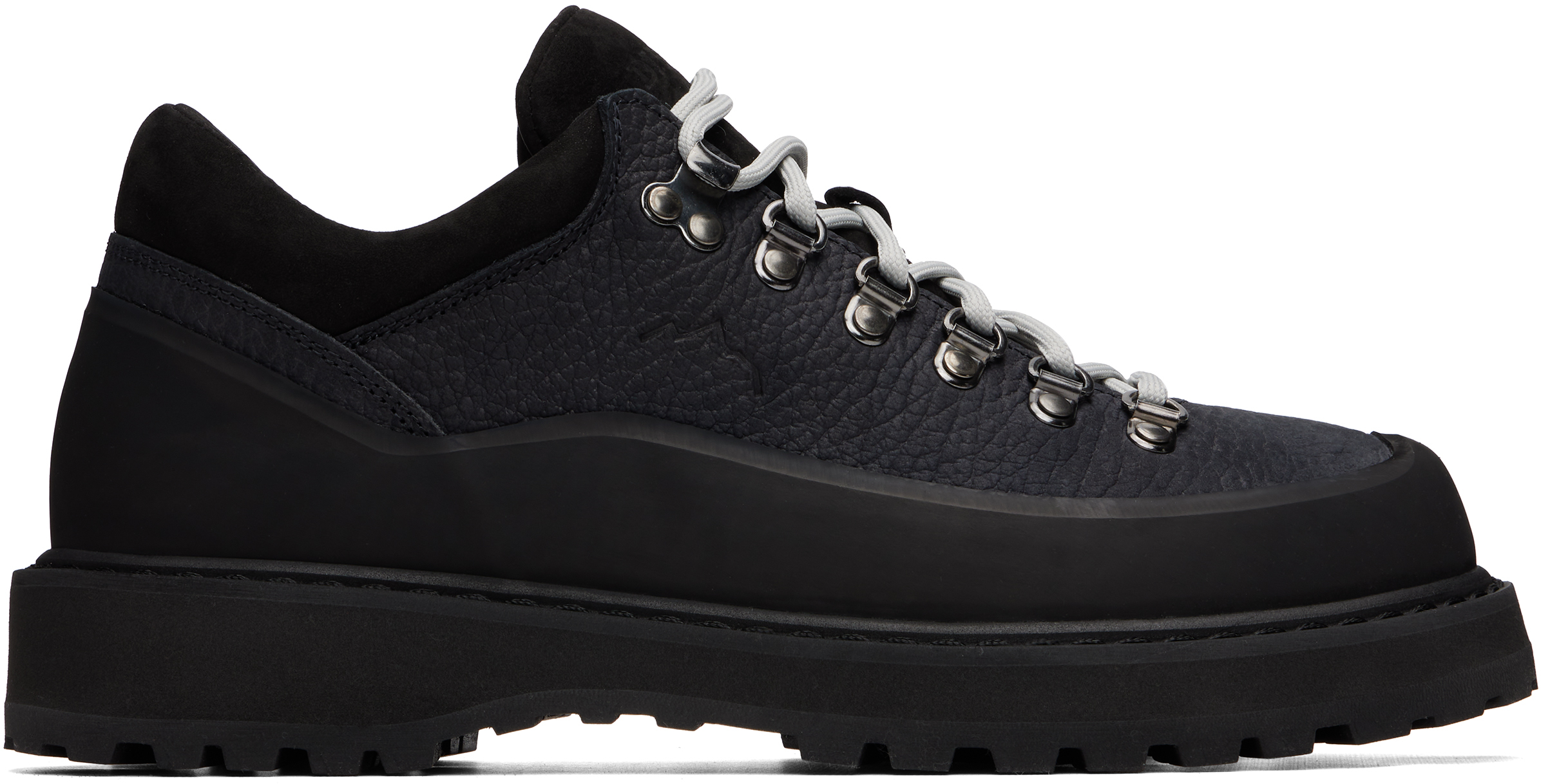 DIEMME × Bshop CORNARO DUE GOMMA BLACK37 Diemme: Black Cornaro Gomma Leather Boots | SSENSE
