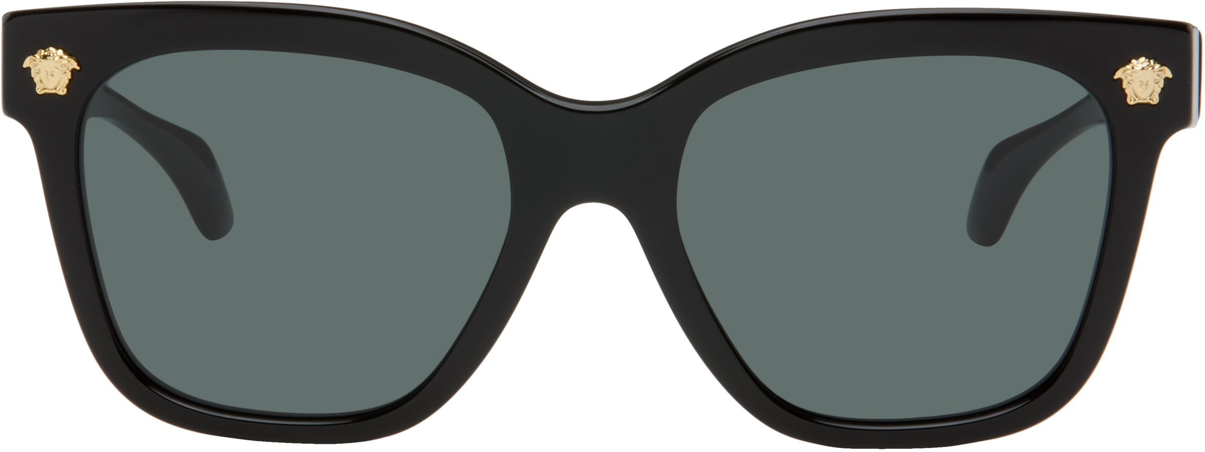 ✨ NEW Versace Black Square Sunglasses ? Signature Squared Sunglasses Black | VERSACE US main image 2