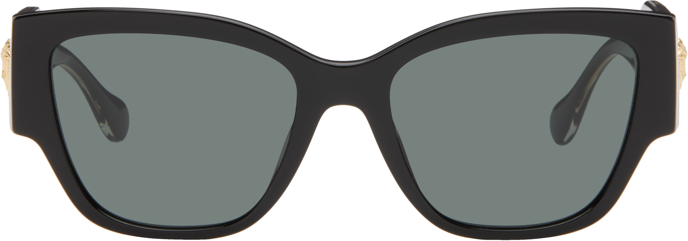 Versace: Black Medusa Focus Cat-Eye Sunglasses | SSENSE