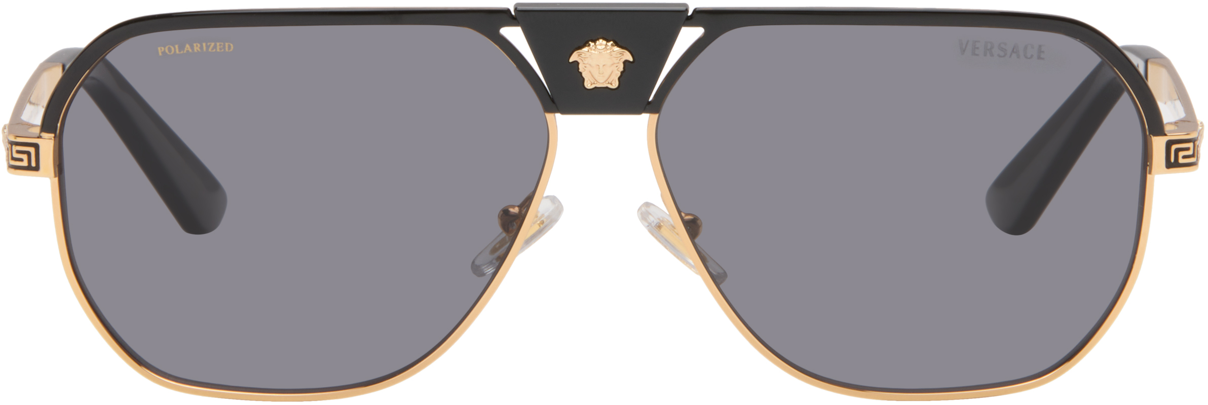T*n様 廃盤名機 GOLDBUG Medusa ヘッドシェル付 高音質MMカー Versace: Gold Medusa Navigator Sunglasses | SSENSE