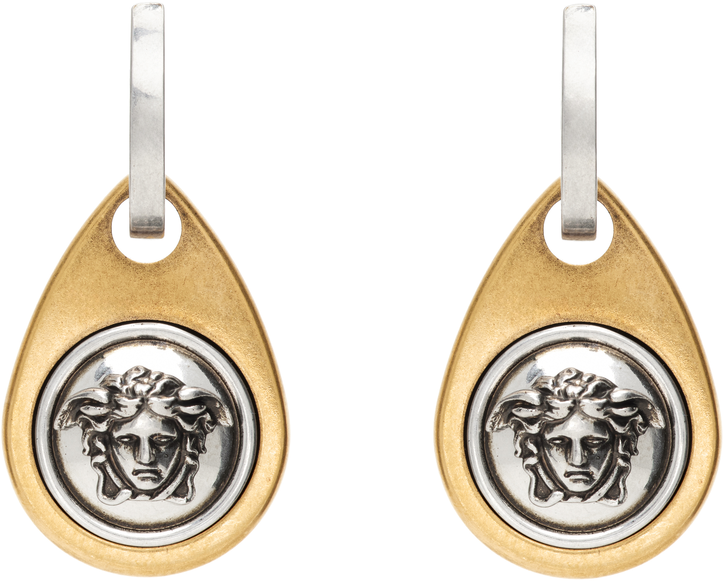 Versace: メドゥーサ ピアス | SSENSE 日本