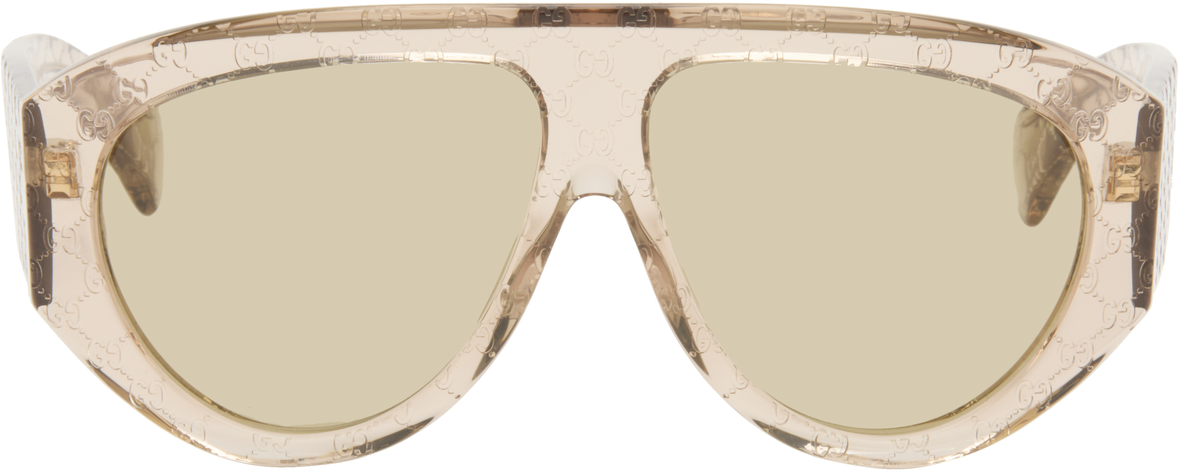 Gucci Pink Mask Frame Sunglasses