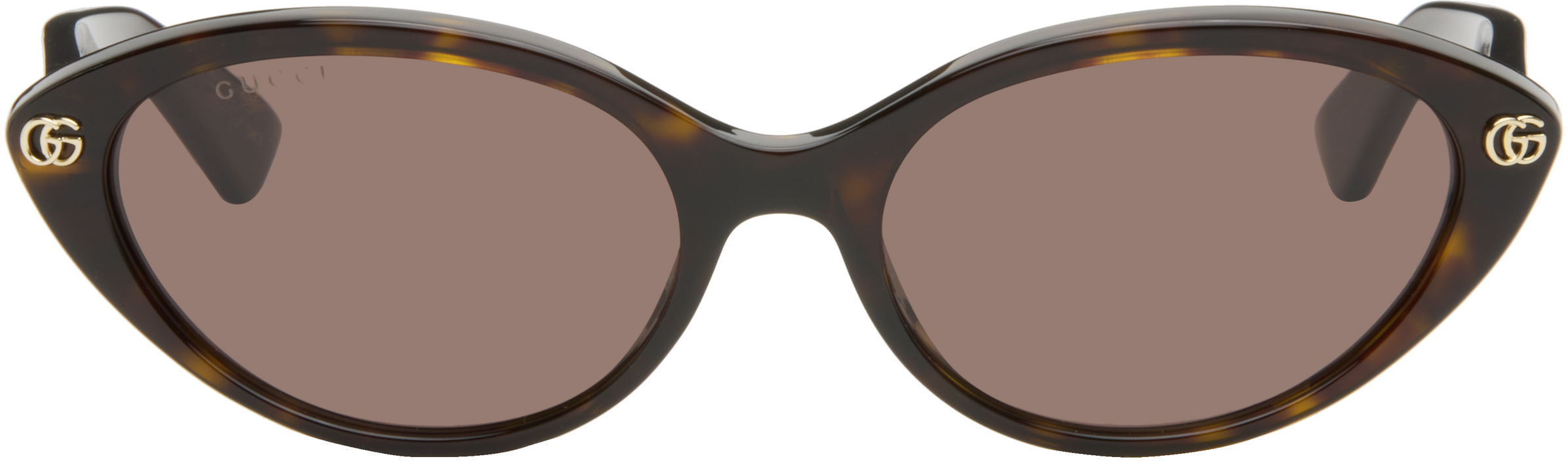 Gucci: ブラウン Light Acetate サングラス | SSENSE 日本