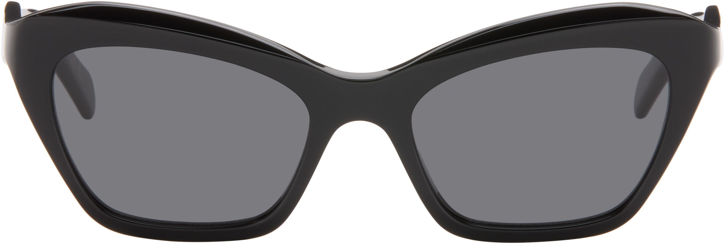 Valentino: Black Cat-Eye Acetate Sunglasses | SSENSE