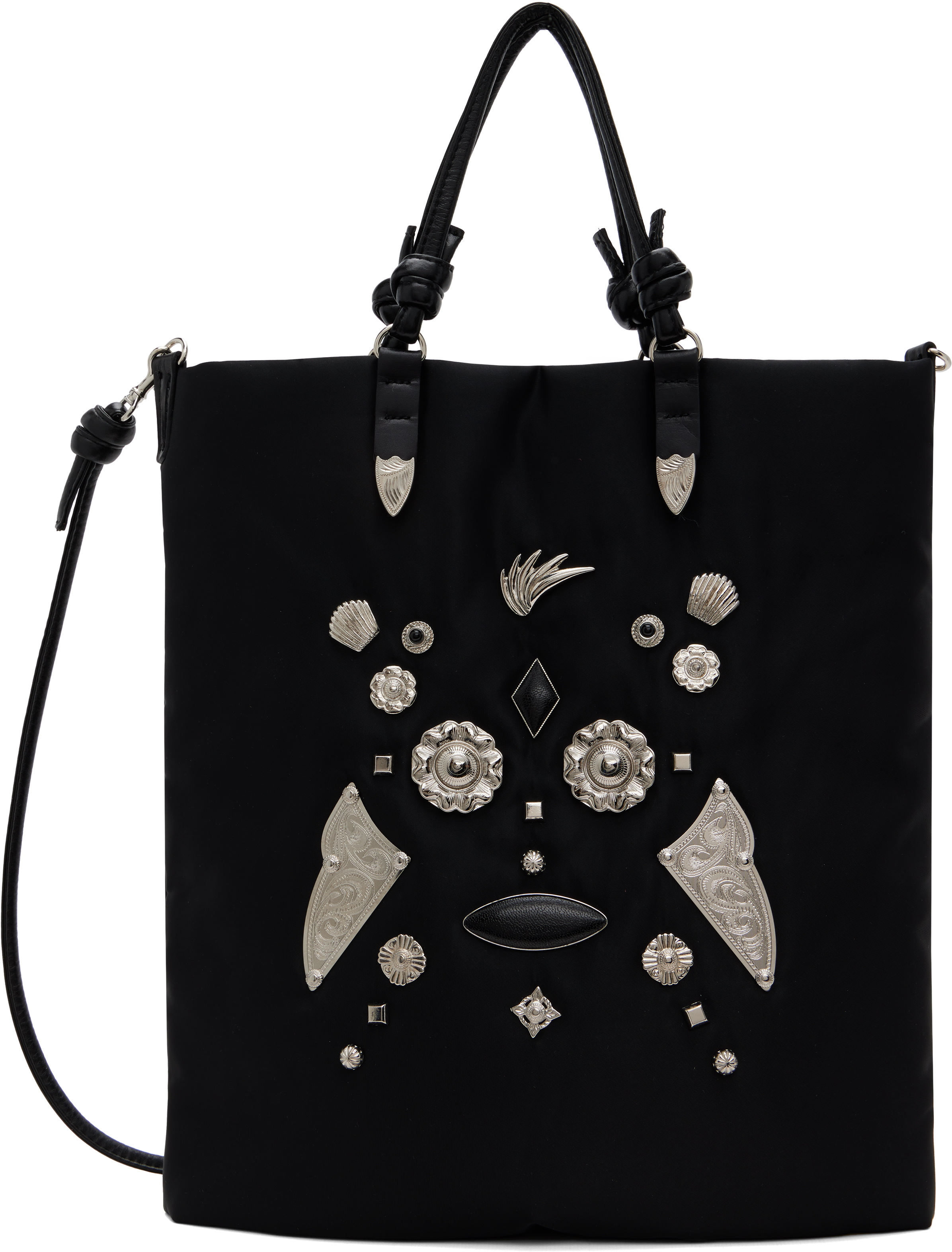 Toga Pulla: Black Nylon Gabi Tote | SSENSE