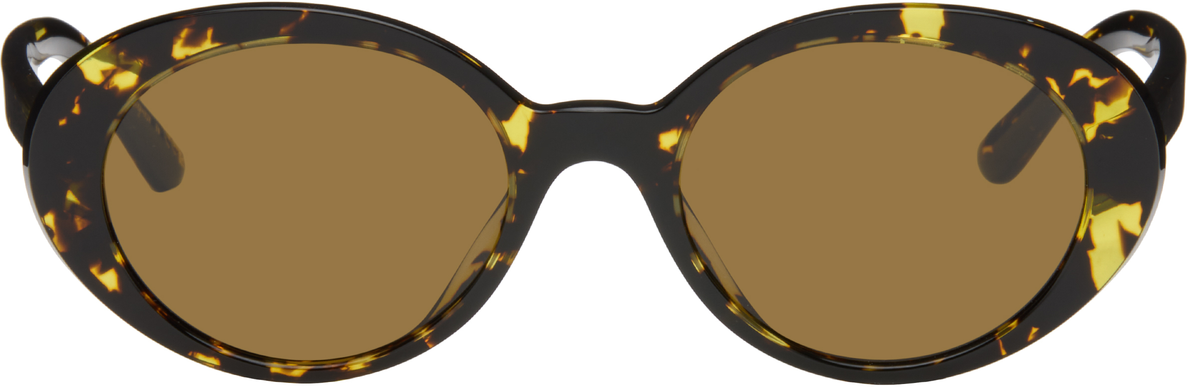 Oliver Peoples Black & Yellow Lumar Sunglasses