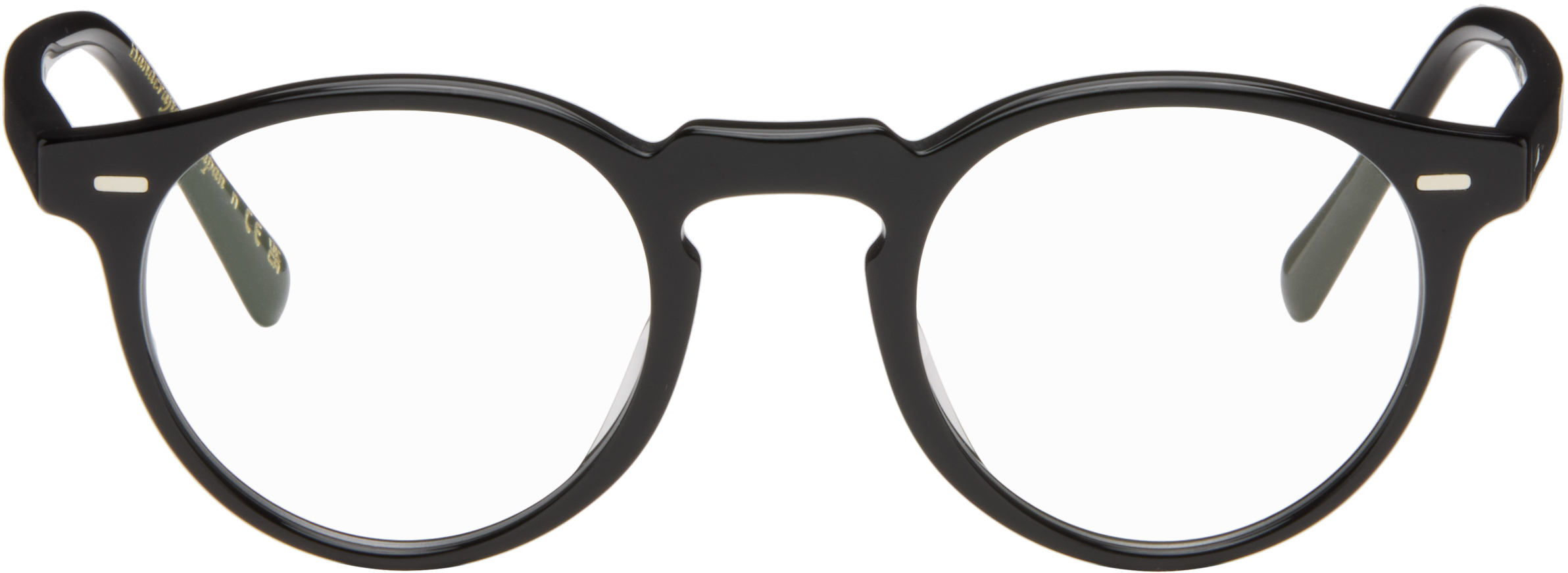 Oliver Peoples Black Gregory Peck Glasses