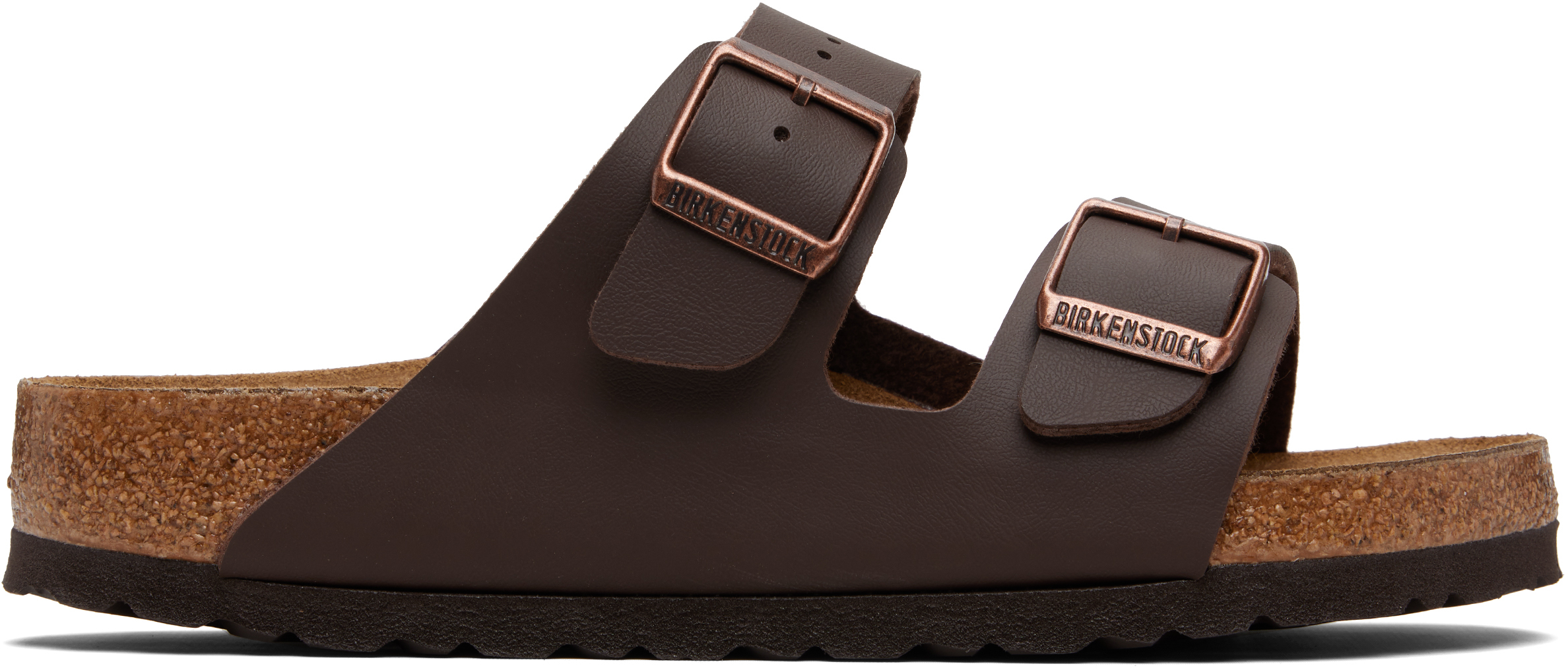 Birkenstock: ブラウン Regular Arizona Birko-Flor サンダル | SSENSE