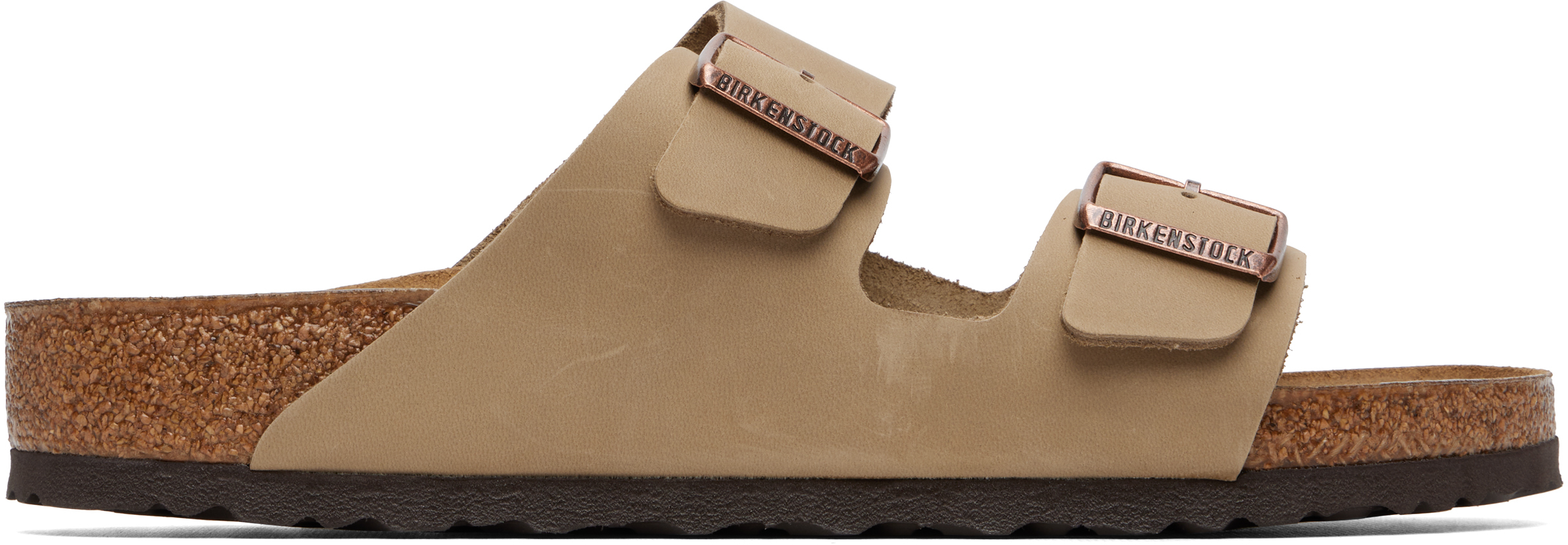 Birkenstock: ベージュ Regular Arizona オイルレザー サンダル