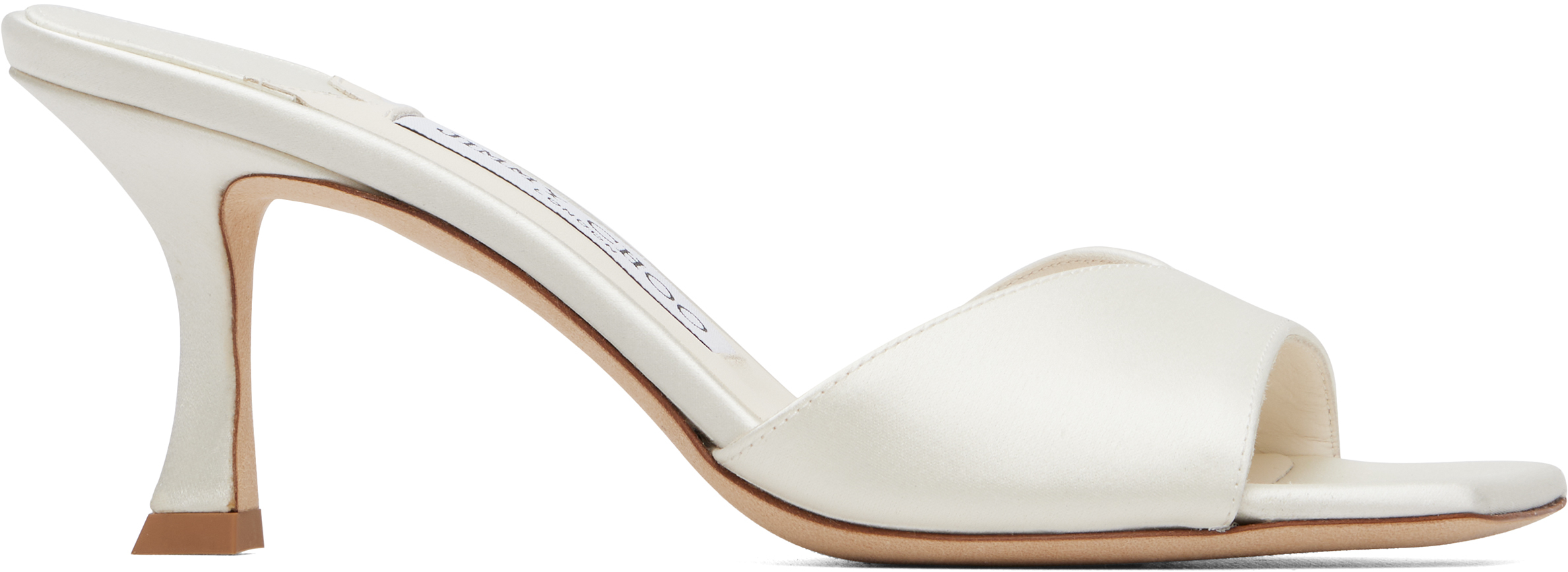 Jimmy Choo: White Skye 70 Heeled Sandals | SSENSE