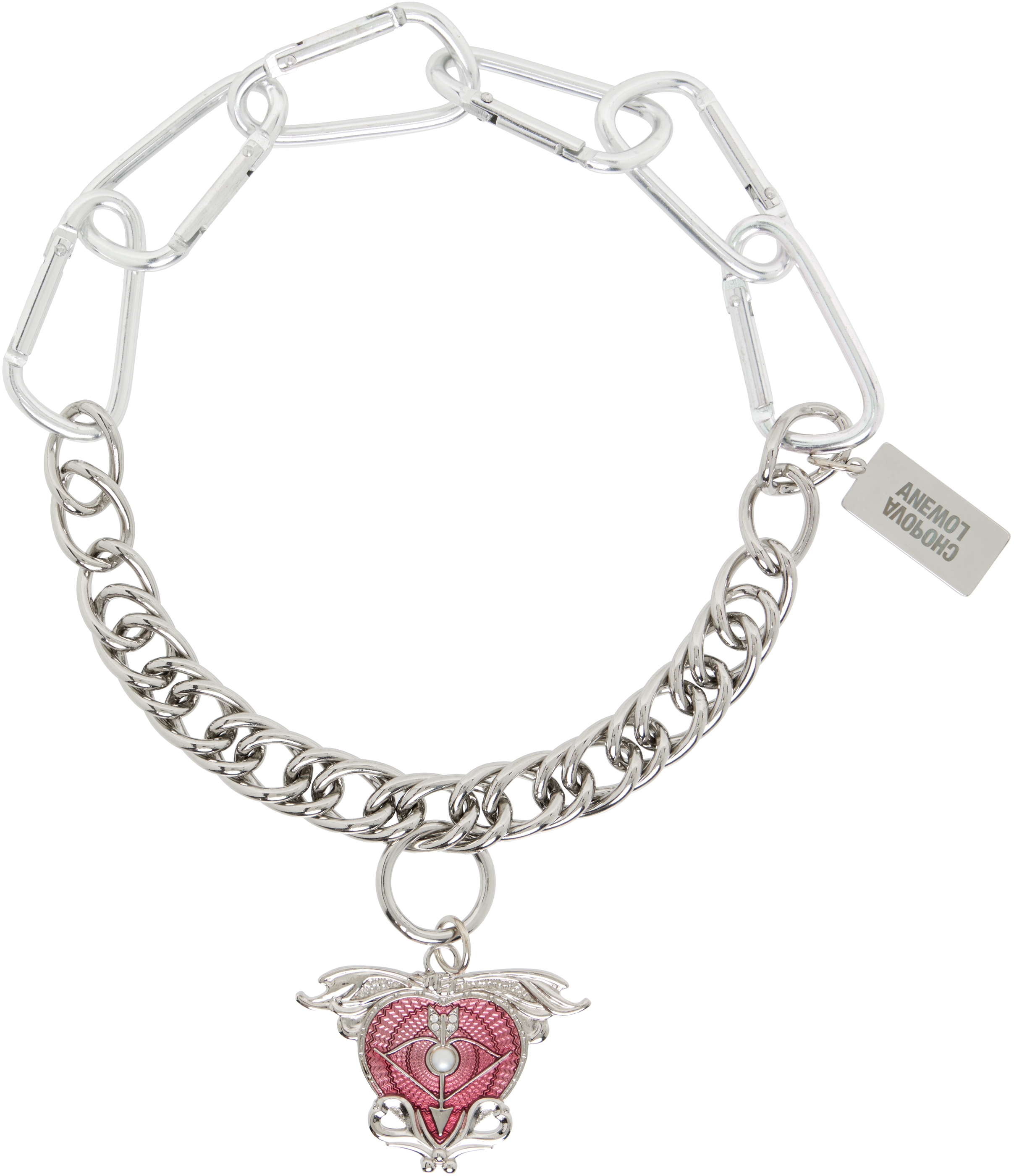 CHOPOVA LOWENA ネックレス Chopova Lowena: Cupid's Arrow Carabiner Necklace | SSENSE