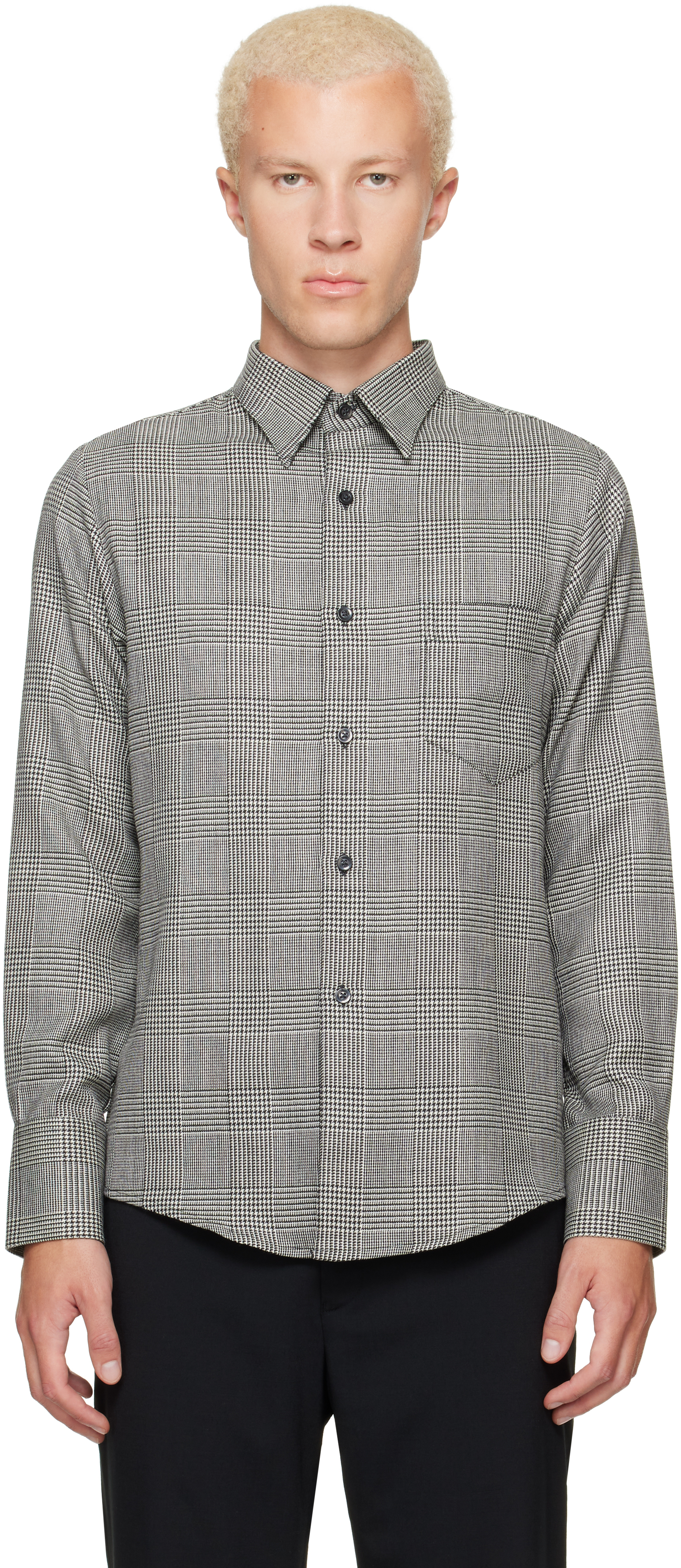 Ernest W. Baker: Black & White Classic Shirt | SSENSE