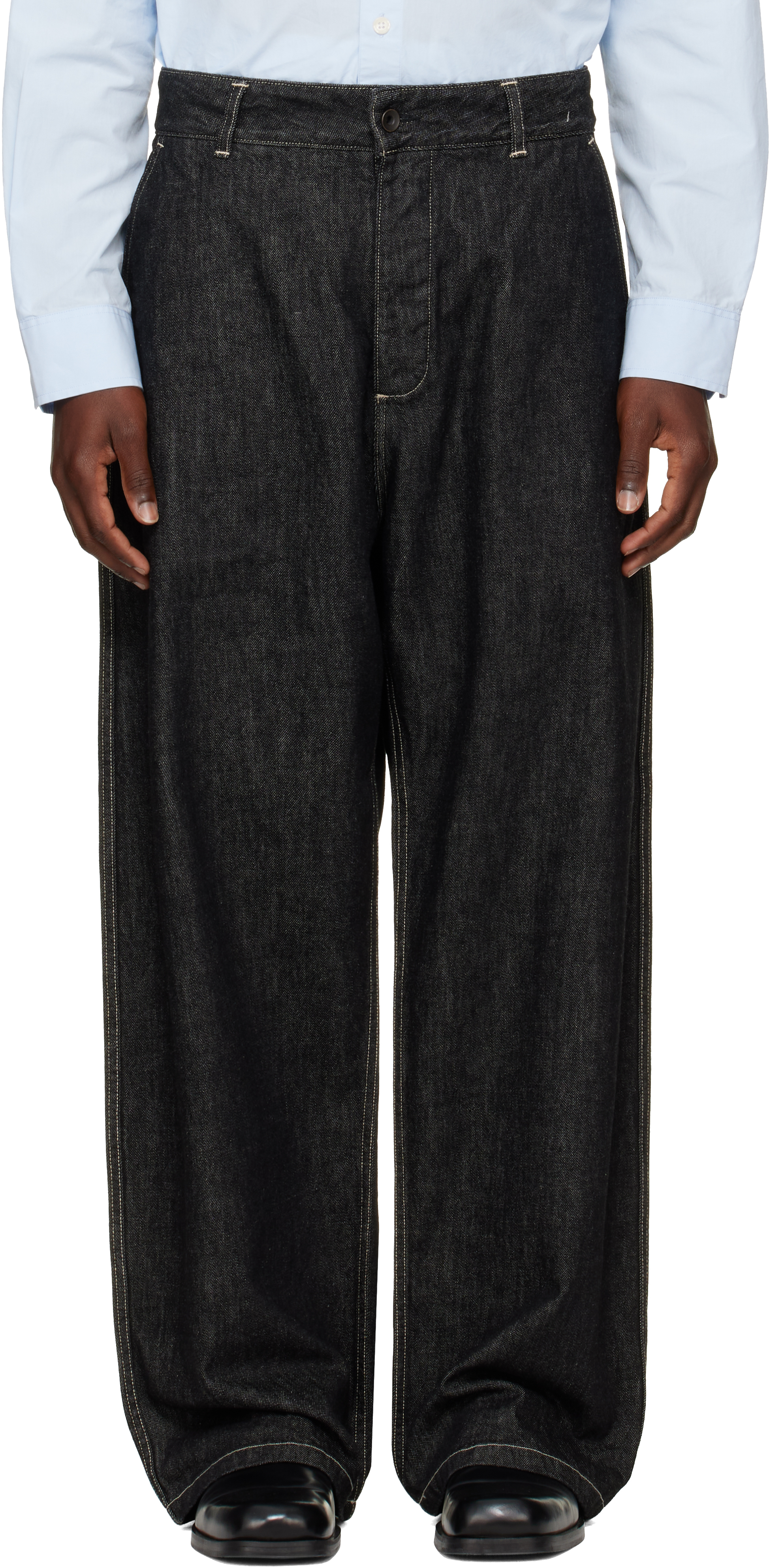 Studio Nicholson: Black Minard Jeans | SSENSE 日本