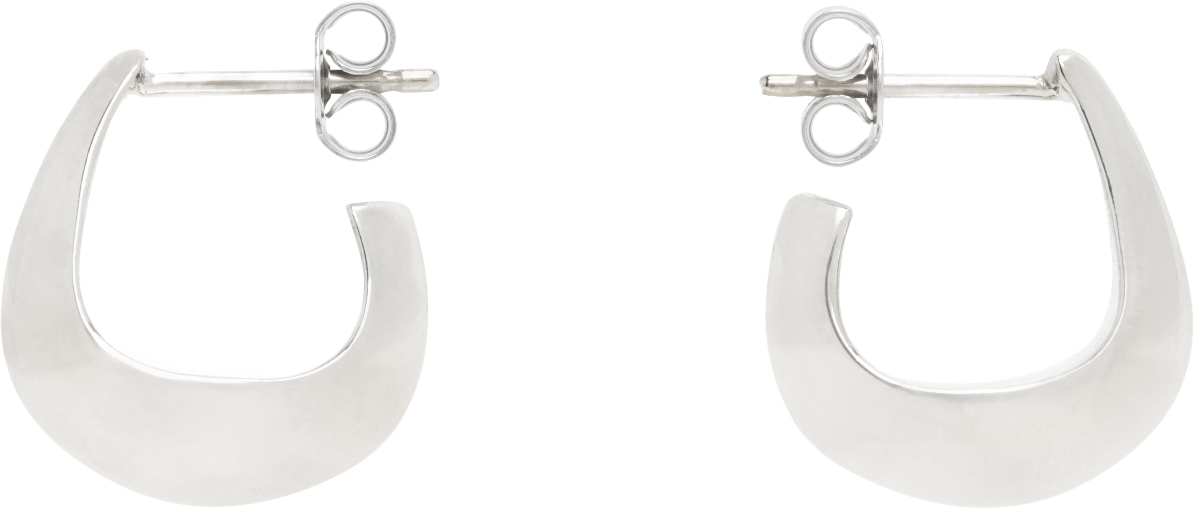 LEMAIRE: Curved Mini Drop Earrings | SSENSE