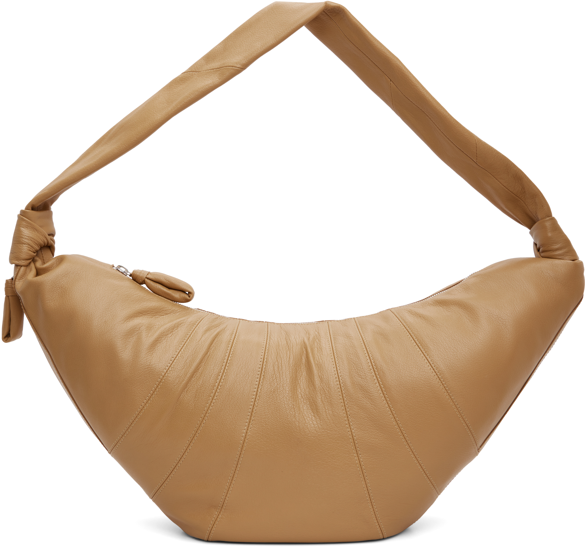 LEMAIRE: Tan Large Croissant Bag | SSENSE Canada