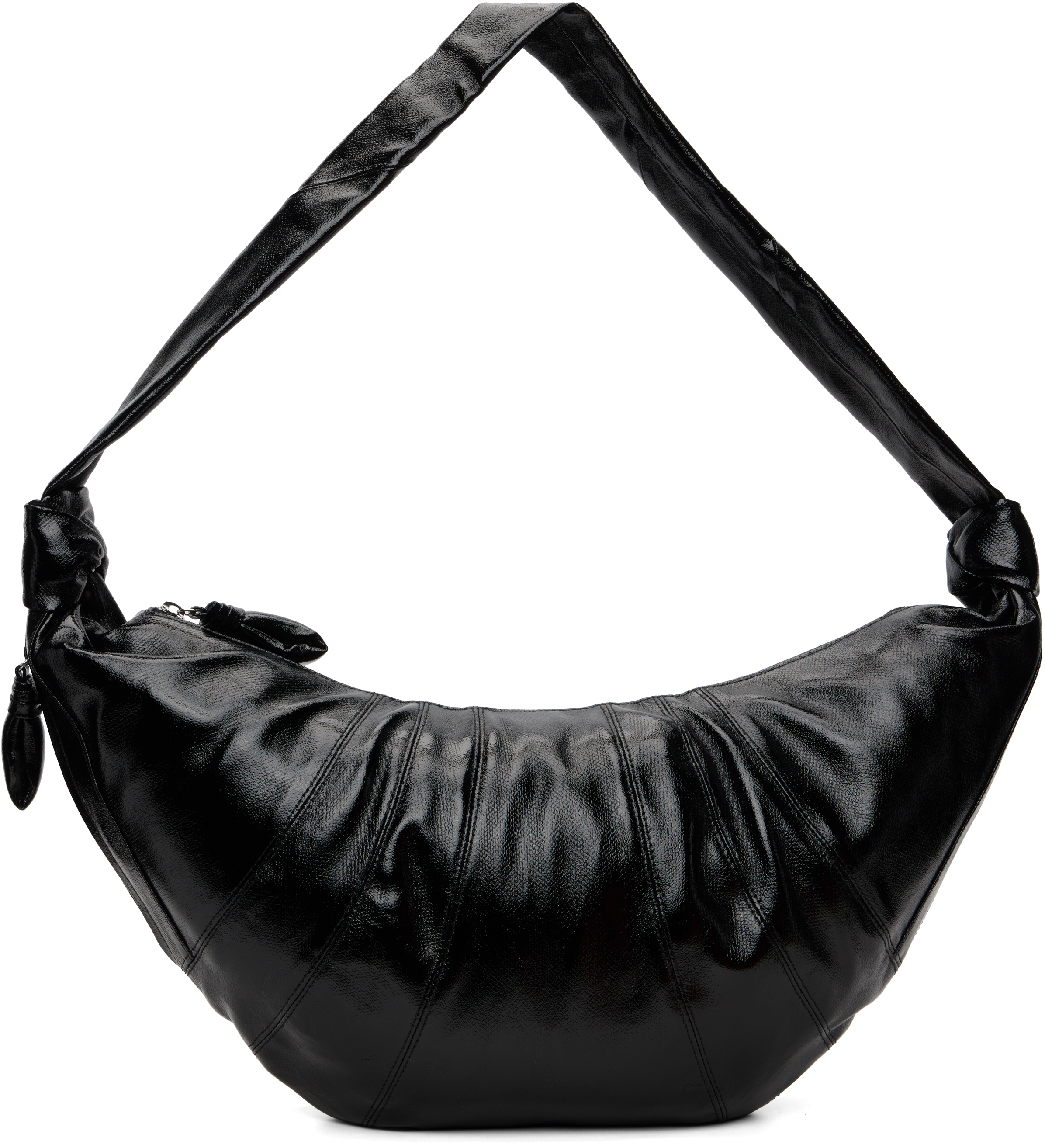 LEMAIRE: Black Large Croissant Bag | SSENSE