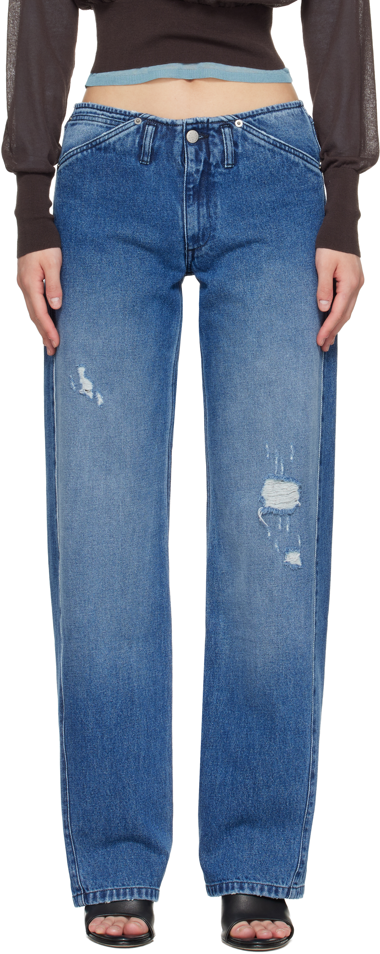 Paloma Wool: Blue Lonati Jeans | SSENSE
