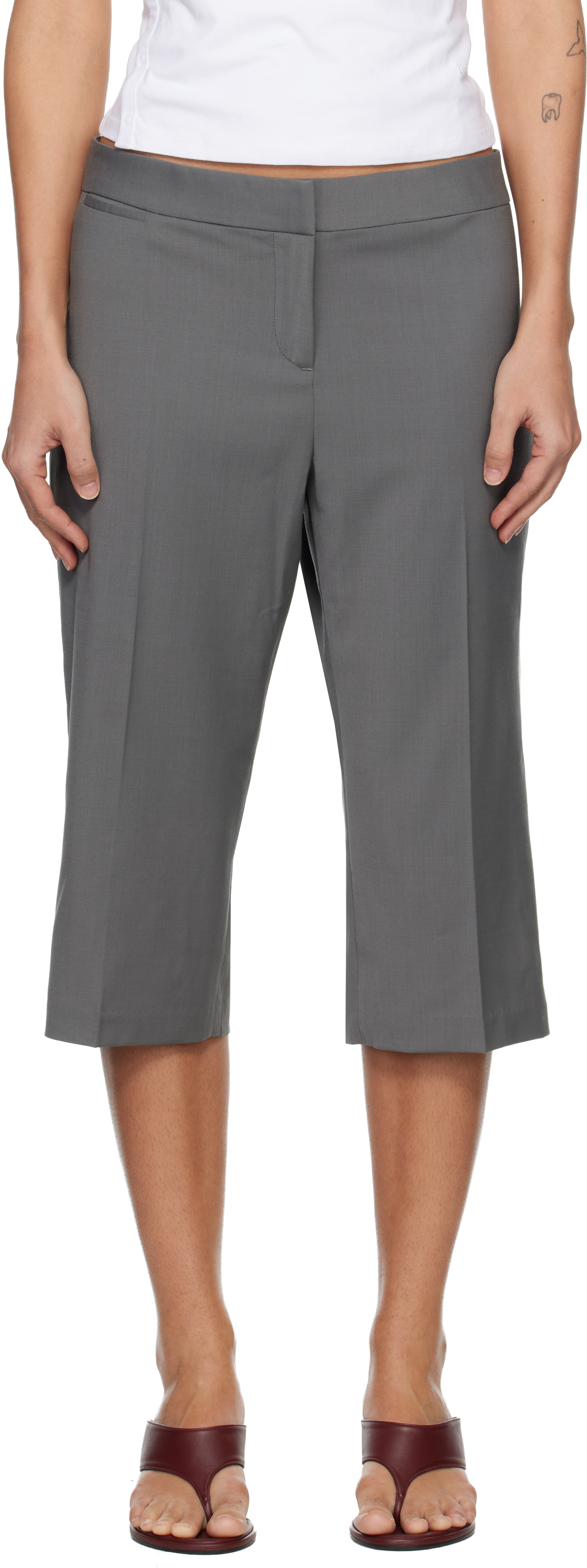 Paloma Wool: Gray Raul I Trousers | SSENSE