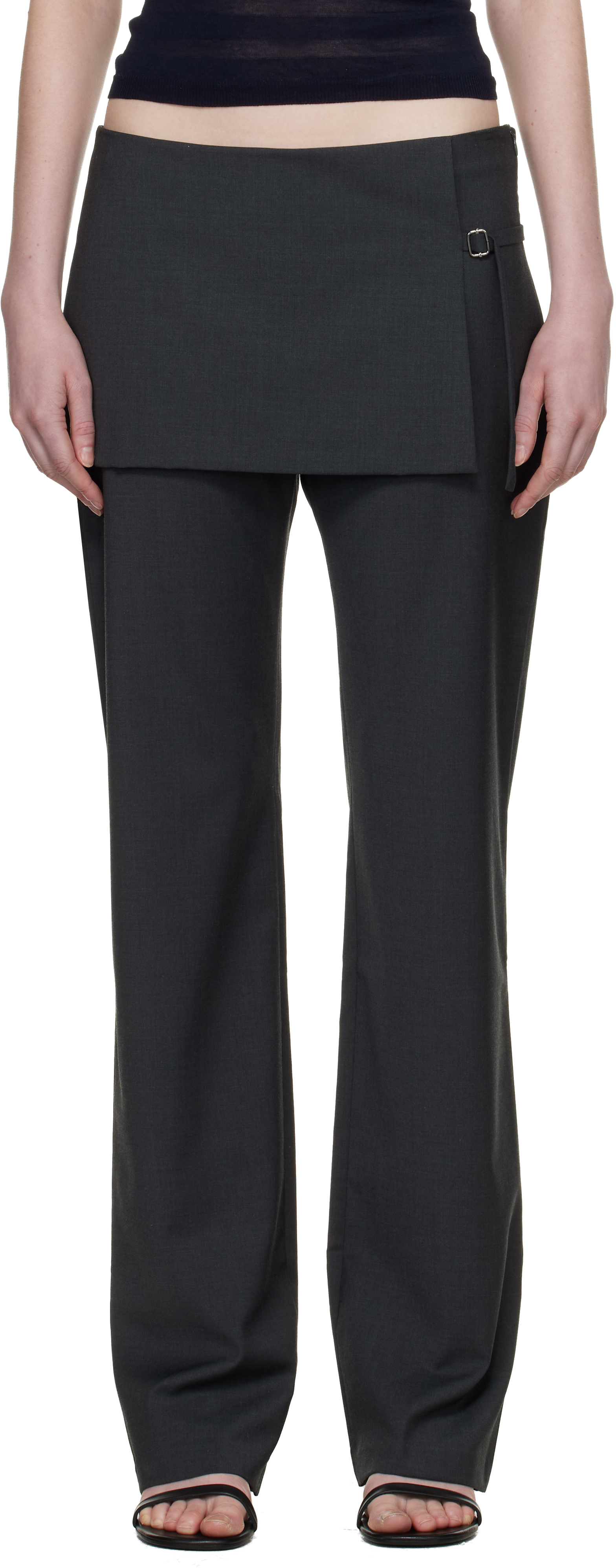 Paloma Wool: Gray Archive Trousers | SSENSE