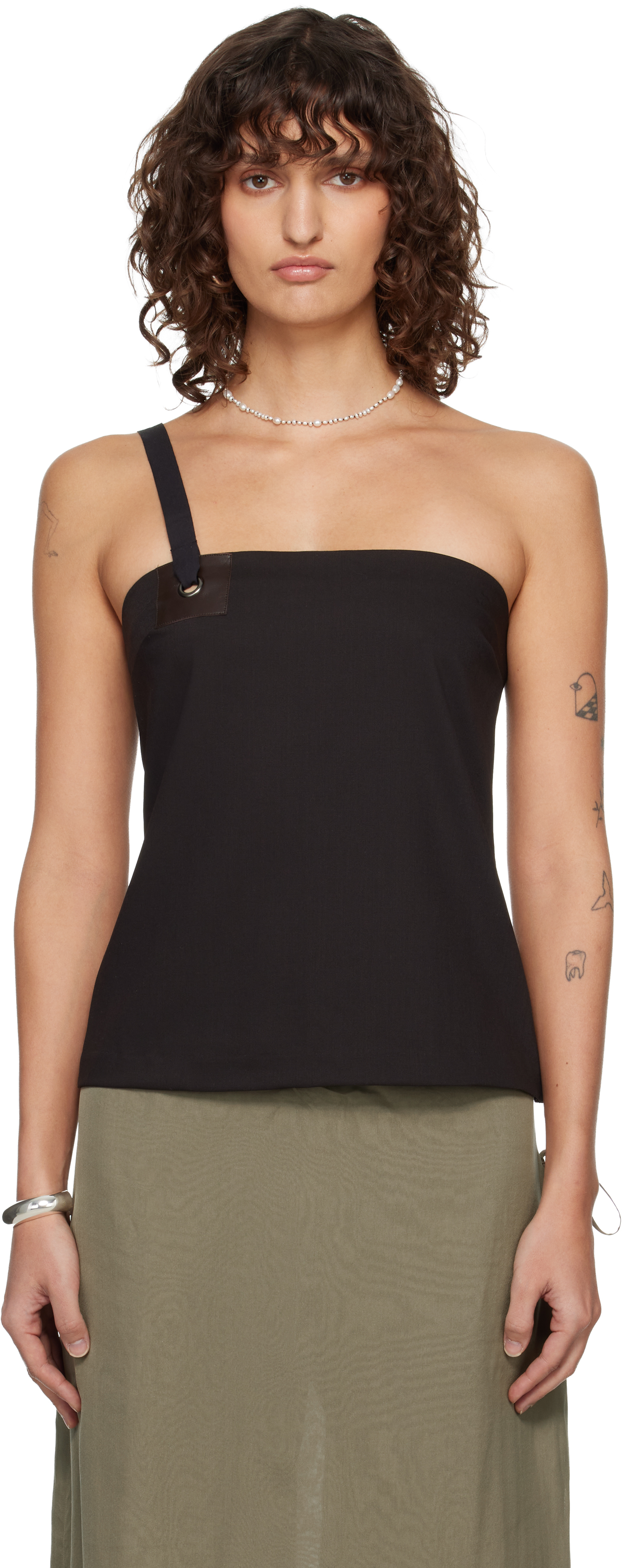 paloma wool ブラウン ホルターネック タンクトップ Paloma Wool Brown Sato Tank Top Paloma Wool