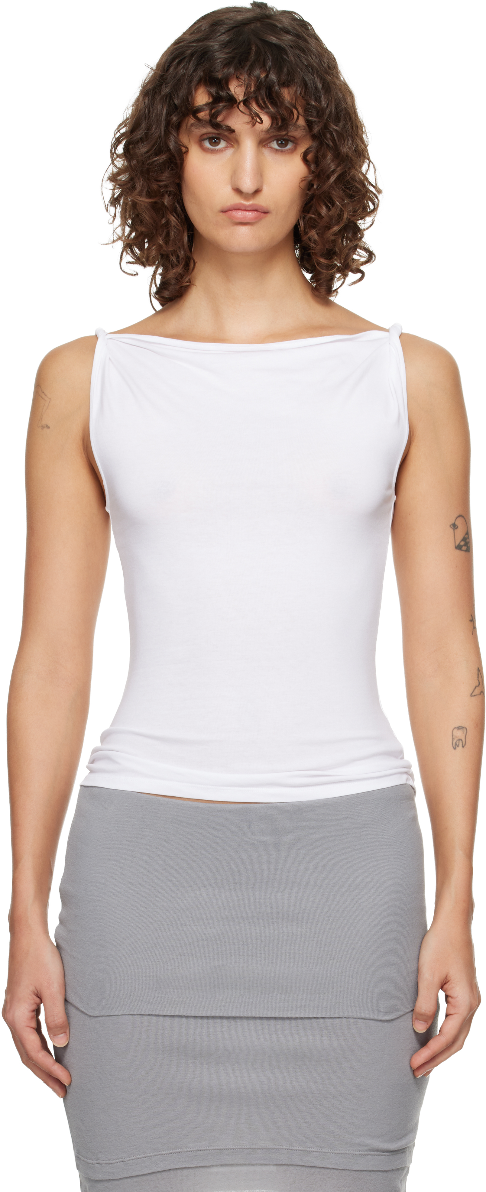 Paloma Wool: White Simp Top | SSENSE Canada