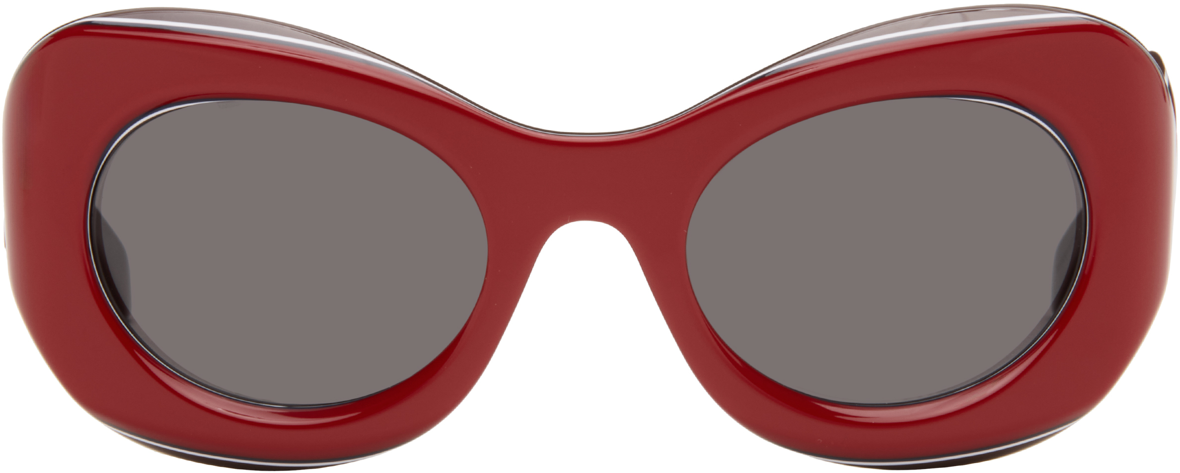LOEWE: Red Signature Sunglasses | SSENSE display picture 1